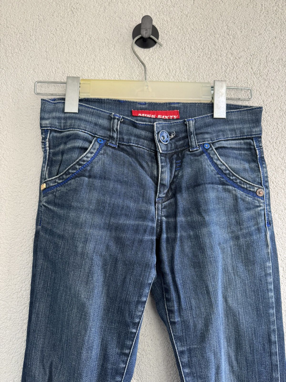 Miss Sixty Miss Sixty Girls Jeans Age 12 Blue Denim Y2K Size 24" / US 00 / IT 34 - 2 Thumbnail