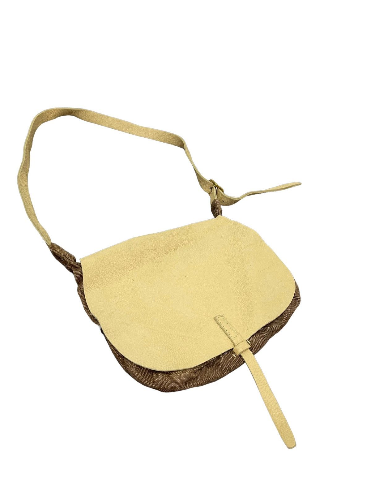 Handmade Leather Cross Body Bag Koos Handcraft Woven Cotton 2🟩 Size ONE SIZE - 3 Thumbnail