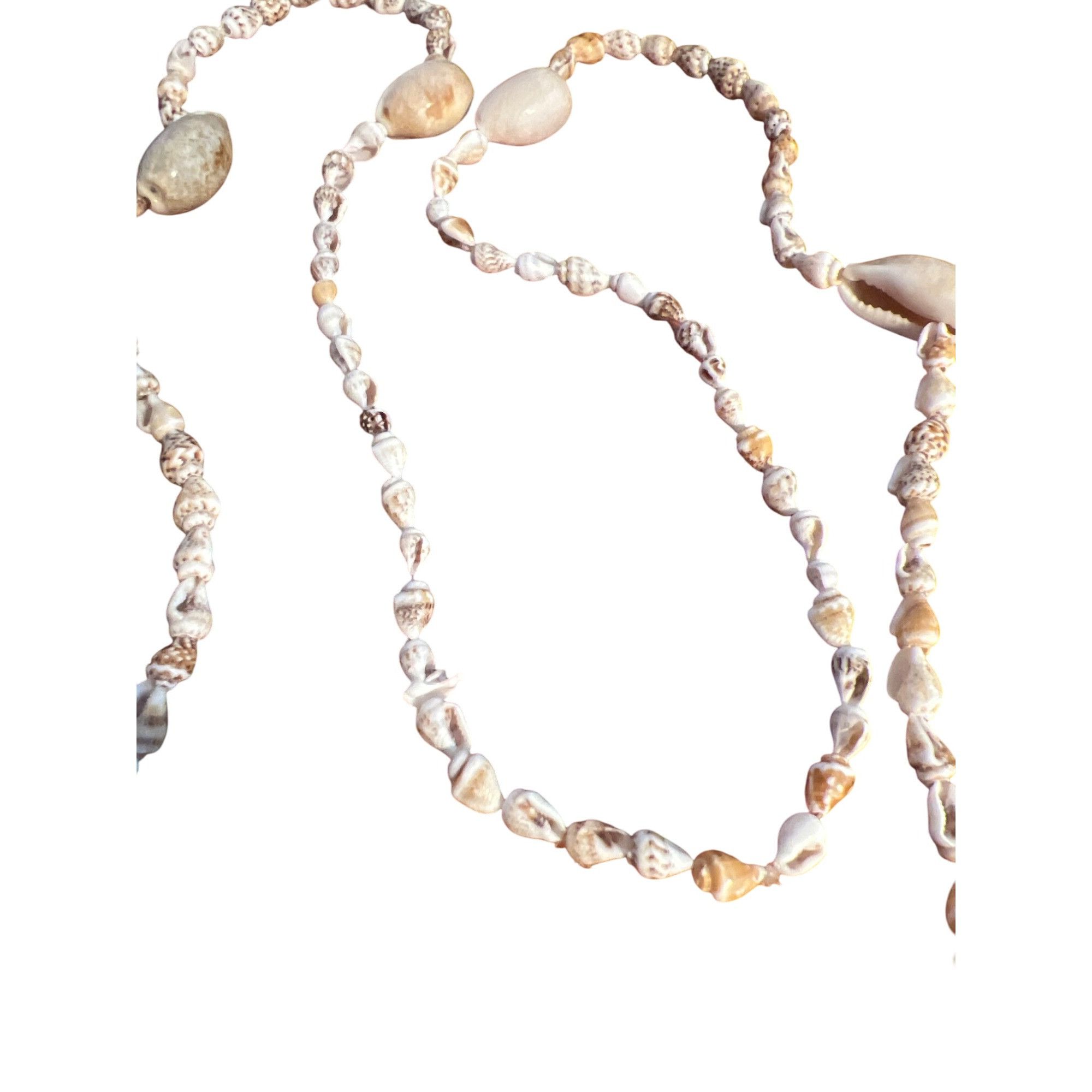 Other Vintage Hawaiian Shell Necklace Natural Beige White Shells C Size ONE SIZE - 4 Thumbnail