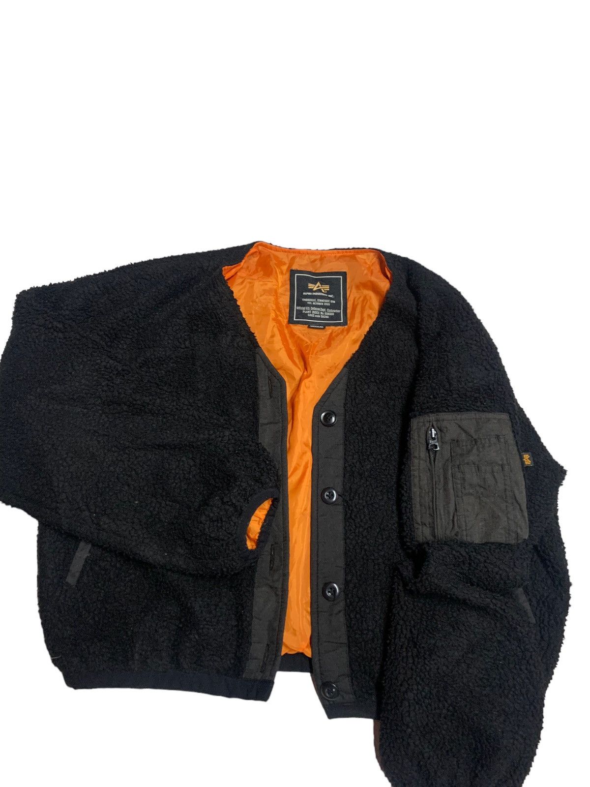 Alpha Industries × Vintage Vintage alpha industries inner Sherpa jacket Size US M / EU 48-50 / 2 - 7 Thumbnail