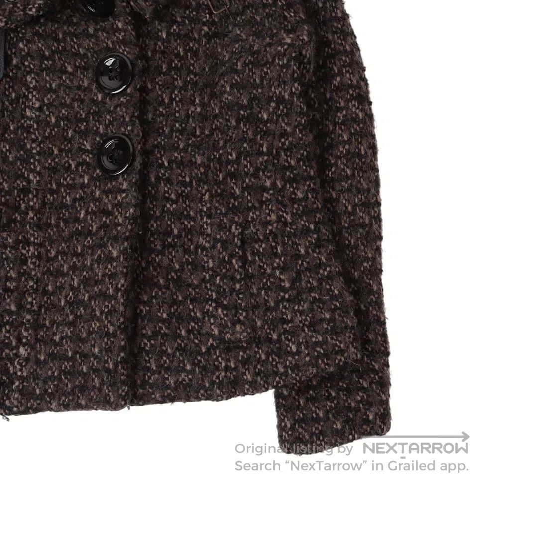 Max Mara Max Mara Toronto Tweed Wool Coat. Size L / US 10 / IT 46 - 3 Thumbnail