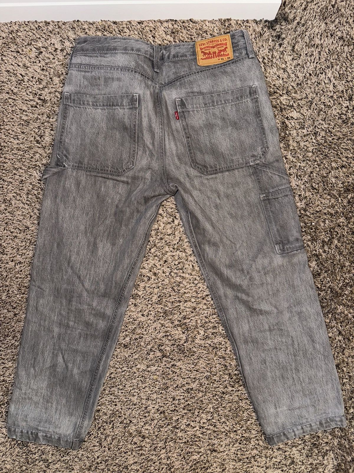 Levi's Levis Grey Carpenter Pants Size US 31 - 4 Thumbnail