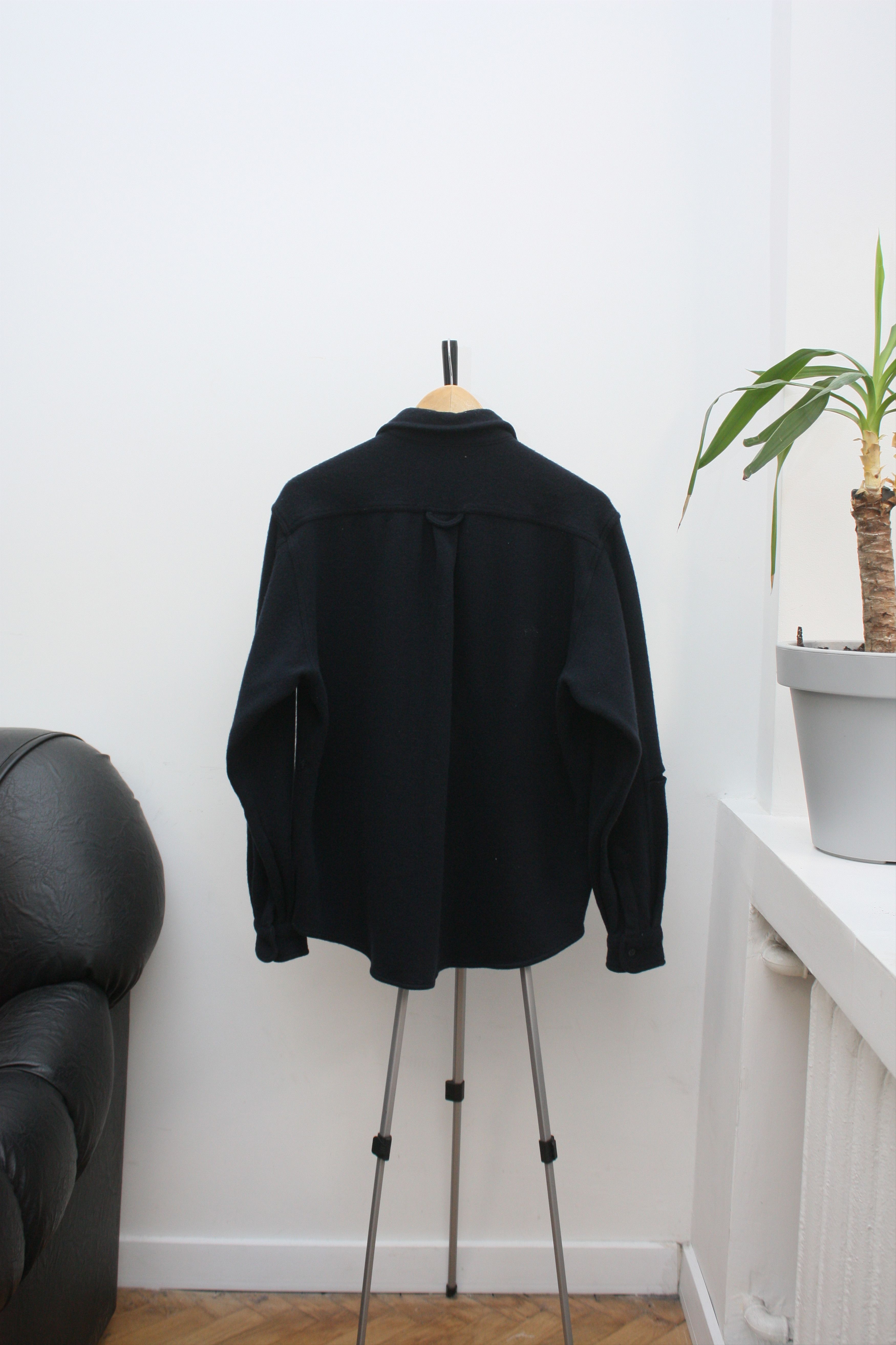 Ferre Ferre Jeans Vintage Wool Dark Navy Overshirt Made In Italy Size US M / EU 48-50 / 2 - 3 Thumbnail