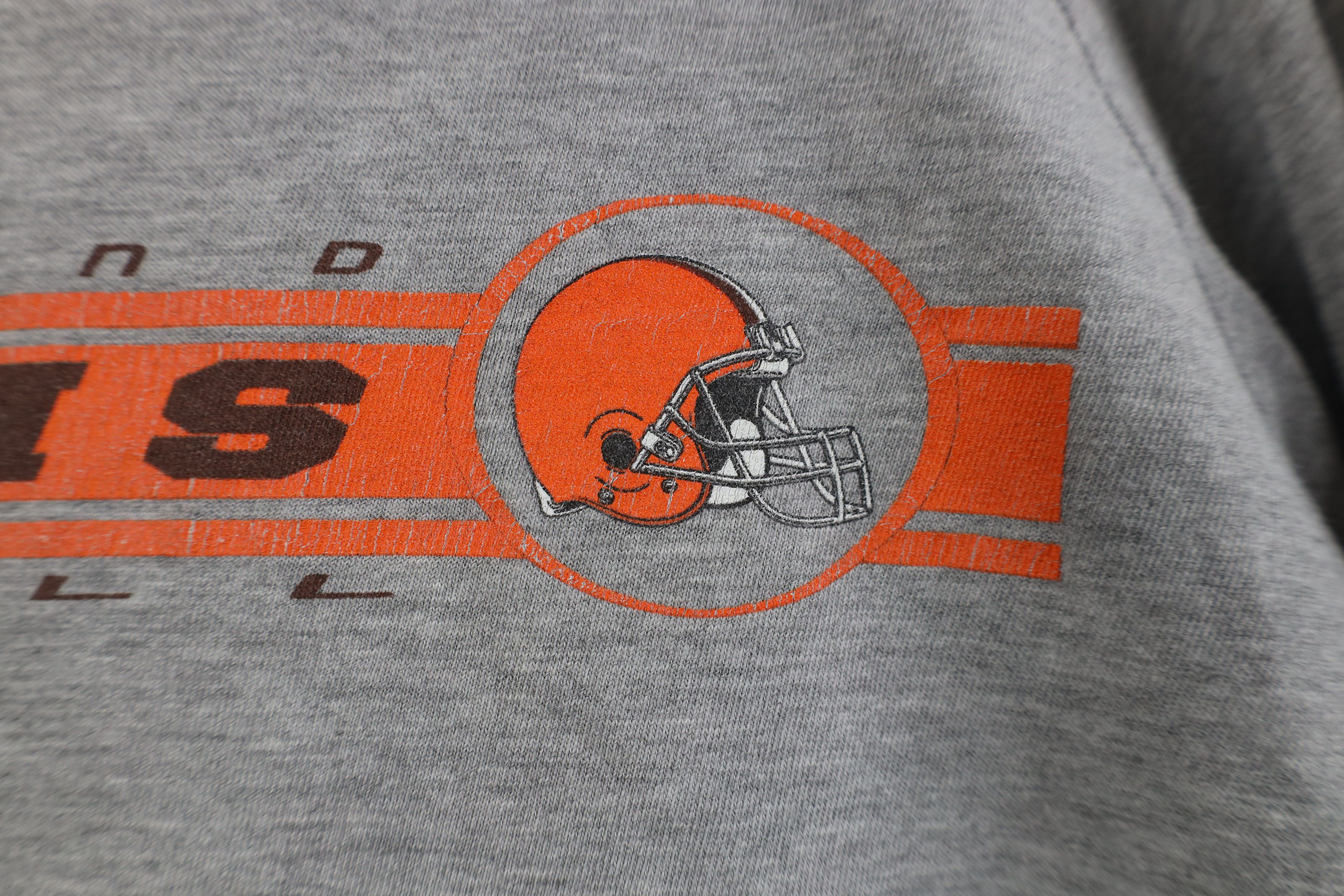 Vintage Vintage 90s Cleveland Browns Football Long Sleeve T-Shirt Size US L / EU 52-54 / 3 - 5 Thumbnail