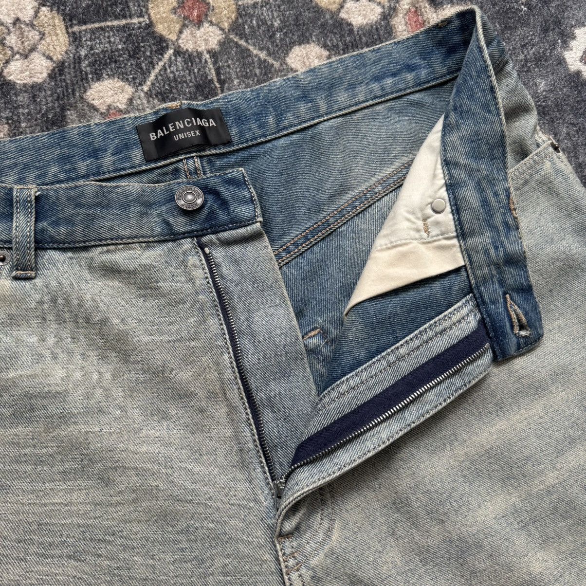 Balenciaga Balenciaga logo patch inside-out denim jeans M Size US 34 / EU 50 - 4 Thumbnail