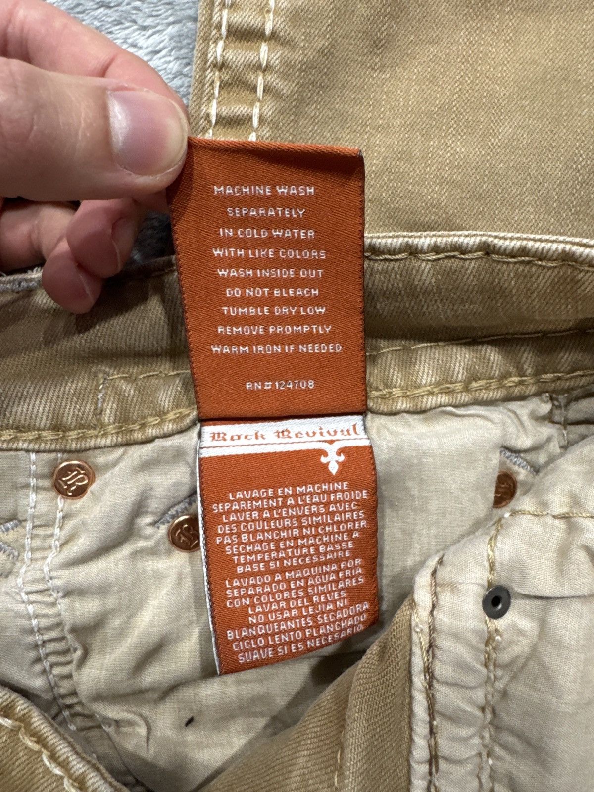 Rock Revival Beige/Brown Rock revival jeans 31/32 Size US 31 - 12 Thumbnail