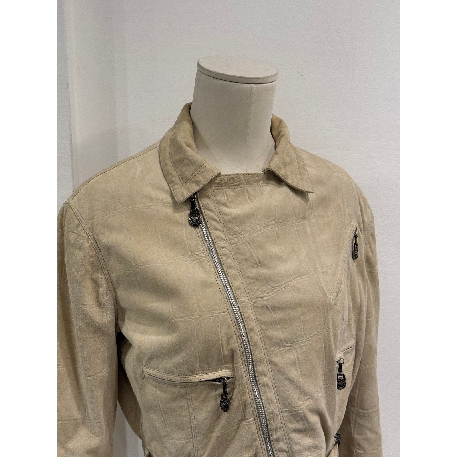 Versace A/W1994 Gianni Versace cropped crocodile leather jacket Size M / US 6-8 / IT 42-44 - 7 Thumbnail