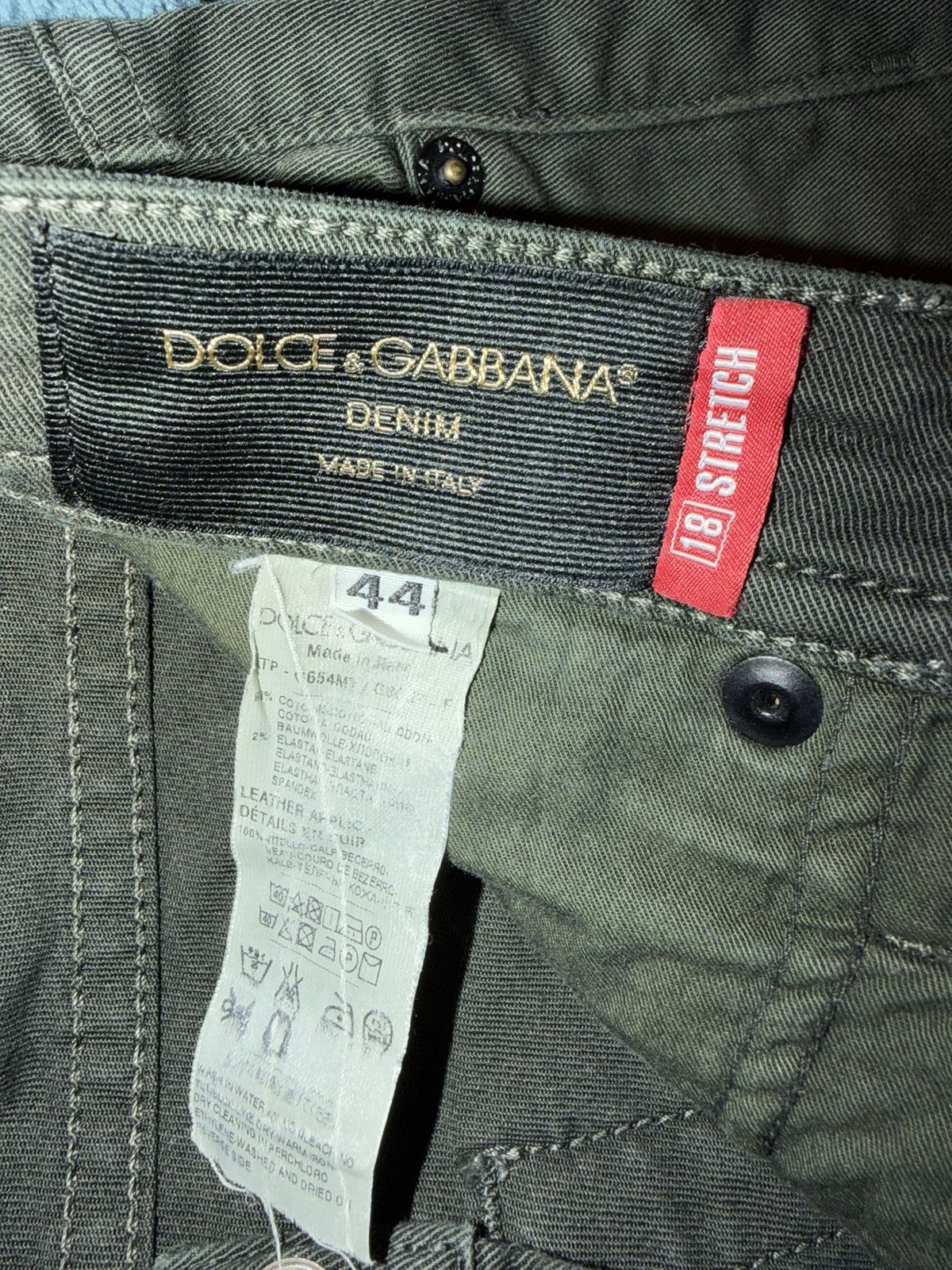 Dolce & Gabbana Dolce & Gabbana Green Chino Pants Size US 29 - 4 Thumbnail