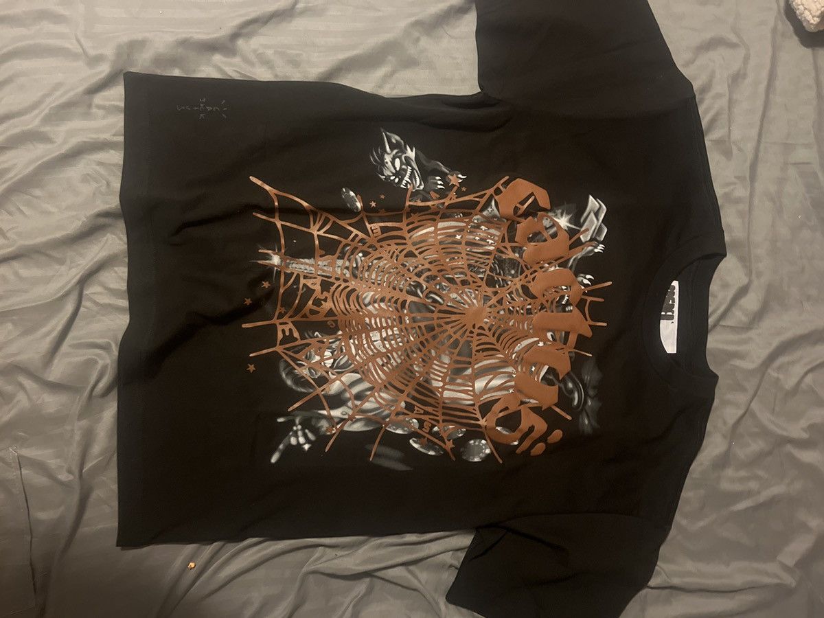 Sp5der × Travis Scott Travis Scott x Sp5der airbrush tee Size US L / EU 52-54 / 3 - 1 Thumbnail