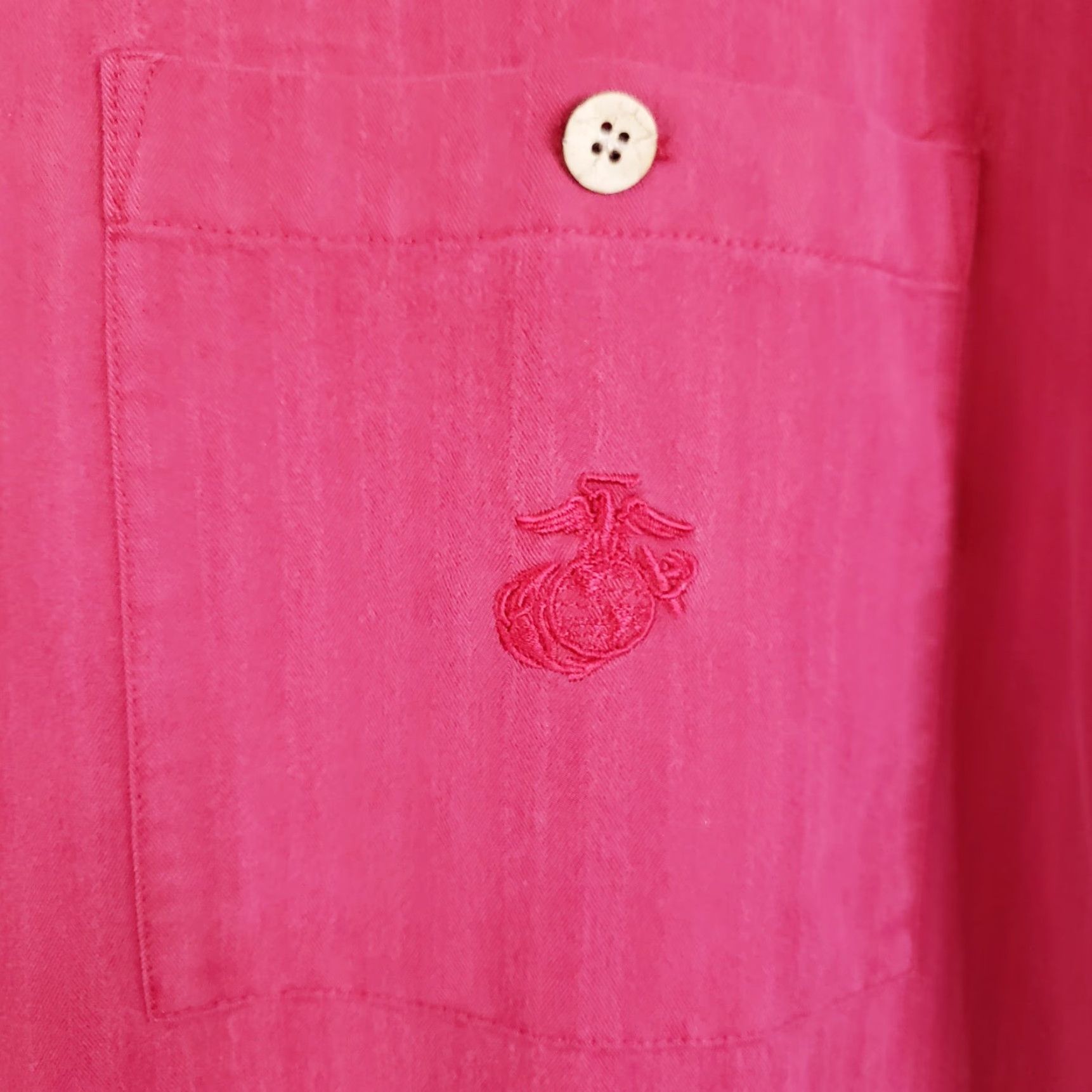 Logo 7 Joe Marlin Short Sleeve Button-Up Shirt Men’s XL Red Hawaiian Marine Corps Logo Shirt Size US XL / EU 56 / 4 - 5 Thumbnail