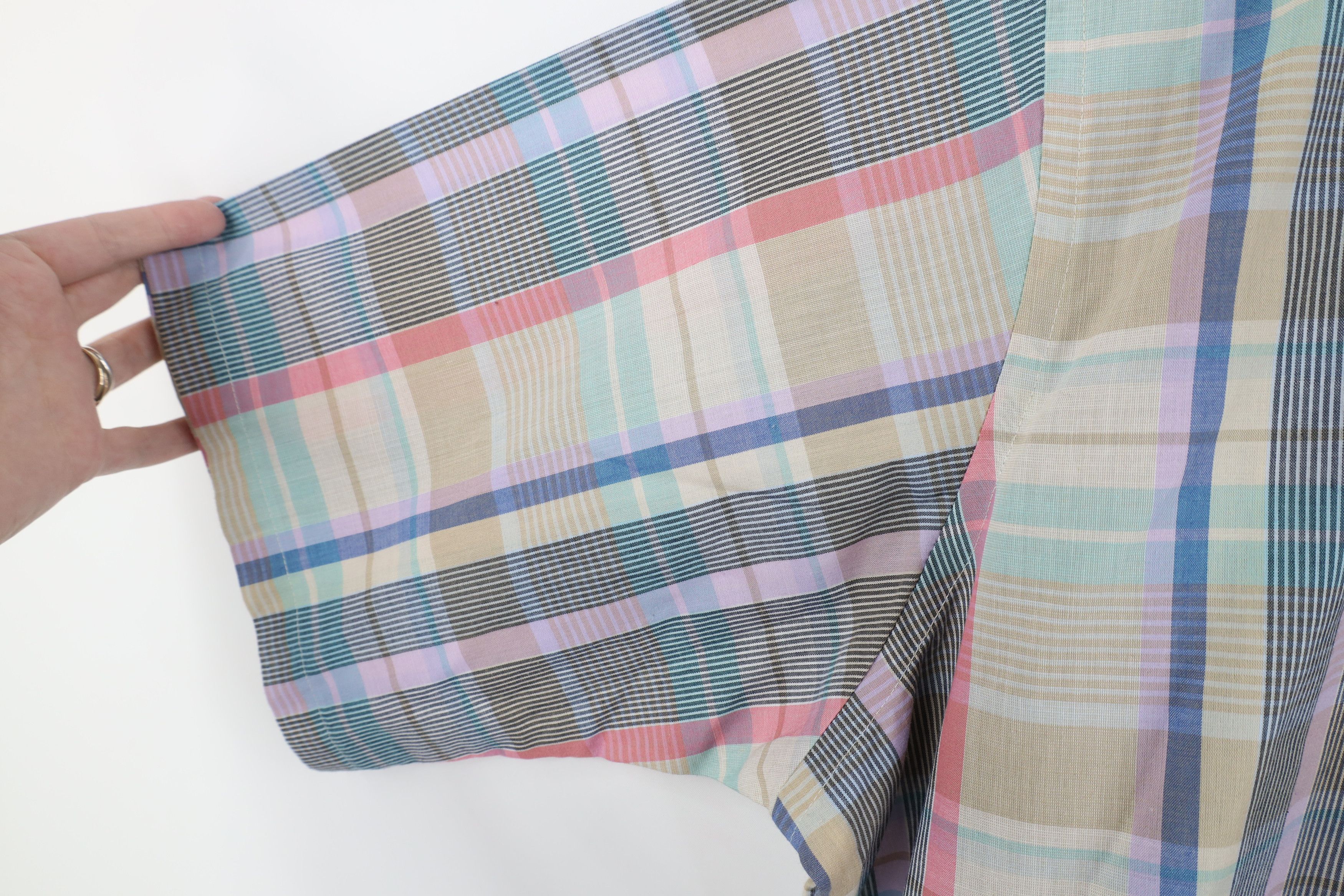 Vintage Vintage 70s Madras Single Needle Short Sleeve Button Shirt Size US XXL / EU 58 / 5 - 5 Thumbnail