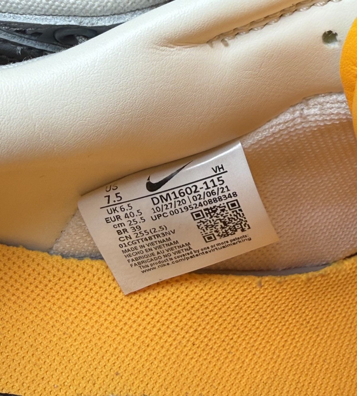Nike × Off-White Nike Dunk Low Off-White Lot 02 Sail Neutral Grey Blue Size US 7.5 / EU 40-41 - 5 Thumbnail