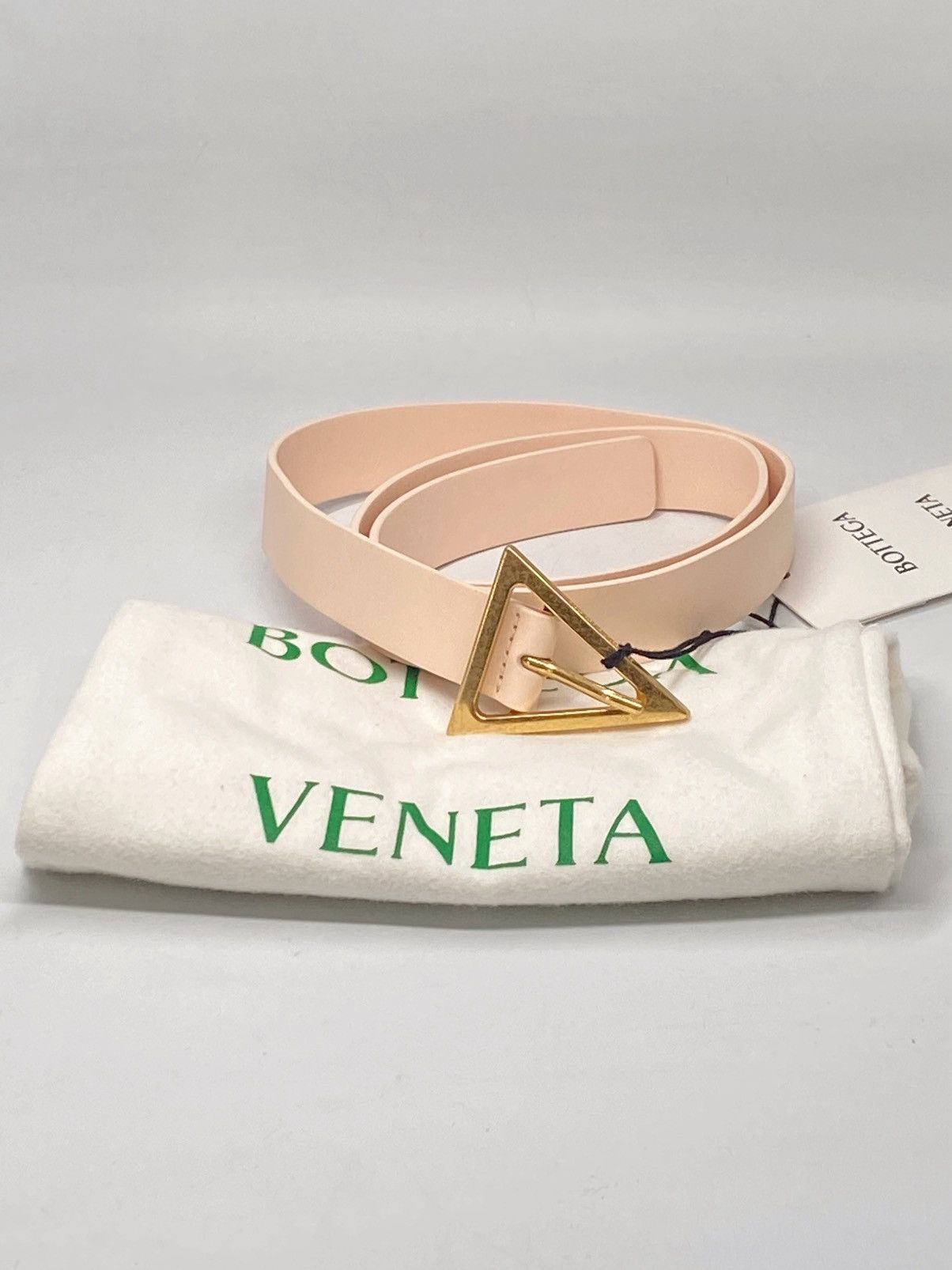 Bottega Veneta Bottega Veneta Triangle-Buckle Leather Belt size 80/32” Size ONE SIZE - 1 Thumbnail