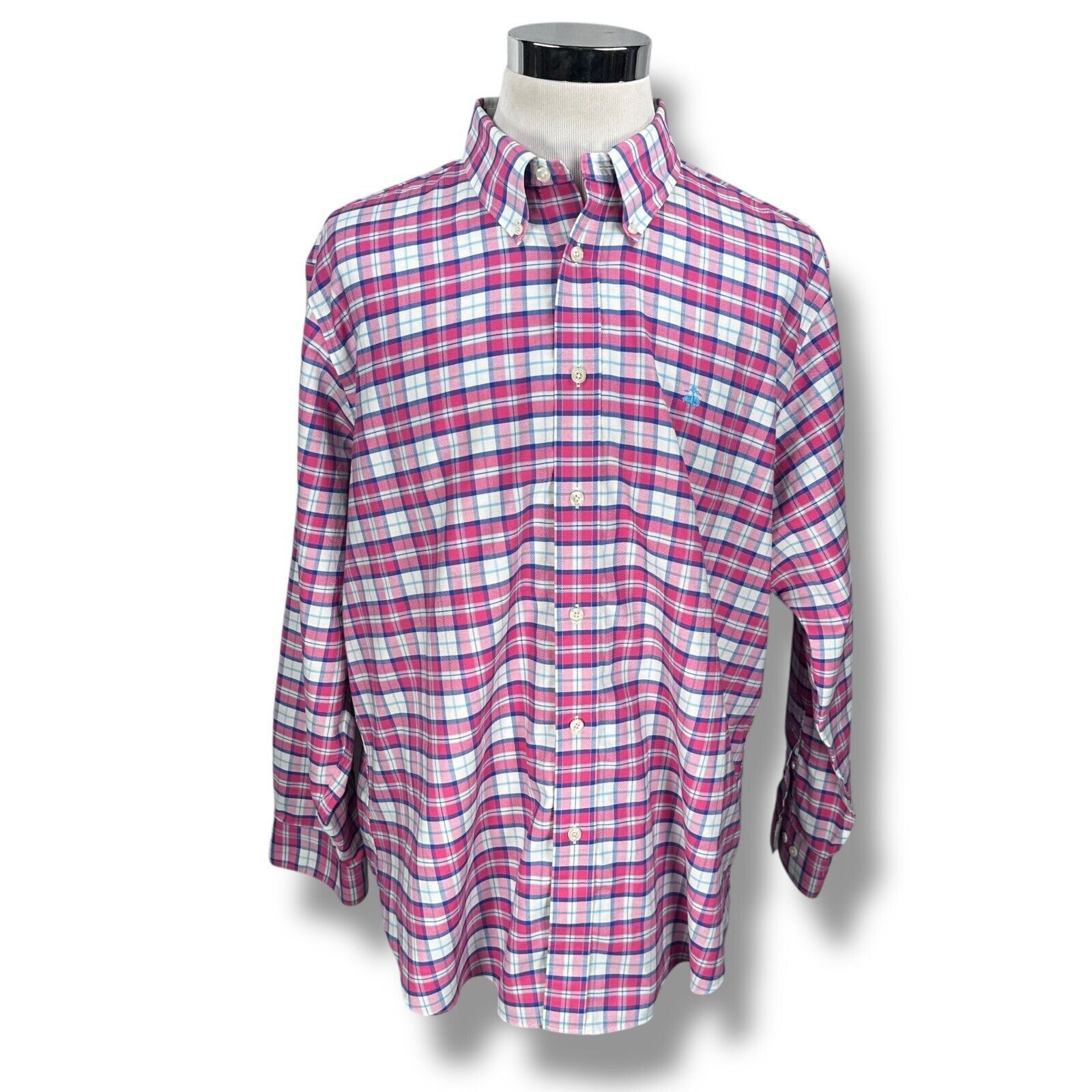 Brooks Brothers Brooks Brother Oxford Shirt Men’s 2XL Pink White Button-Down Size US XXL / EU 58 / 5 - 1 Thumbnail