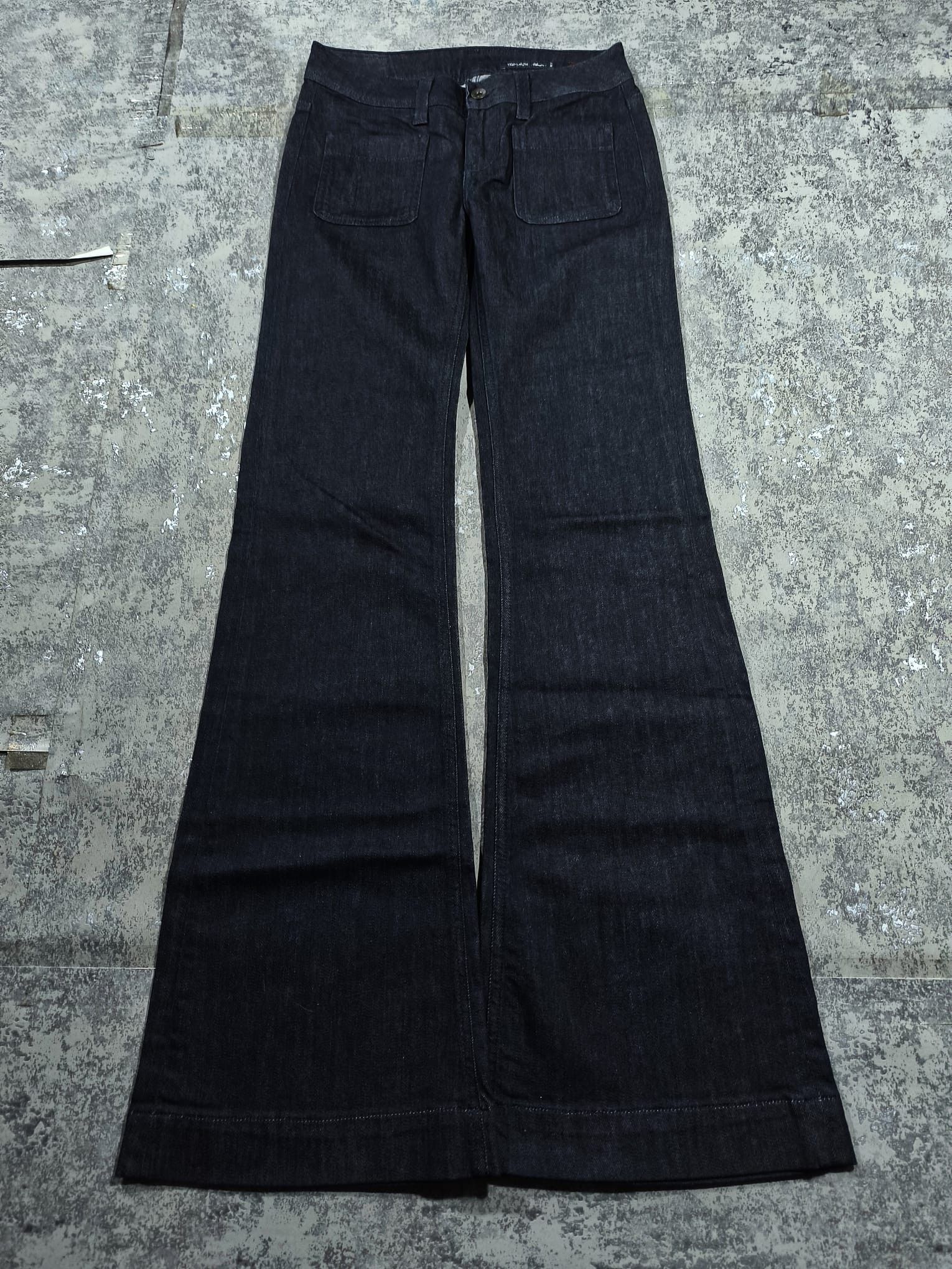 Hysteric Glamour super flared lowrise indigo denim jeans Size 28" / US 6 / IT 42 - 4 Thumbnail