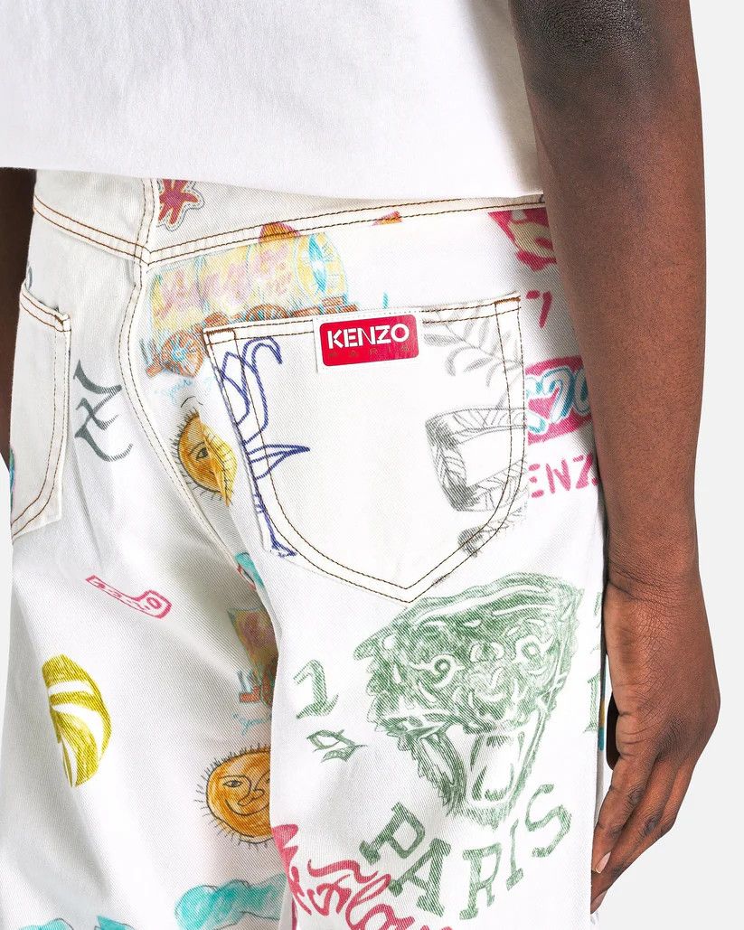 Kenzo o1s1v1r1oon0925 Denim Pants in Multicolor Size US 32 / EU 48 - 6 Thumbnail