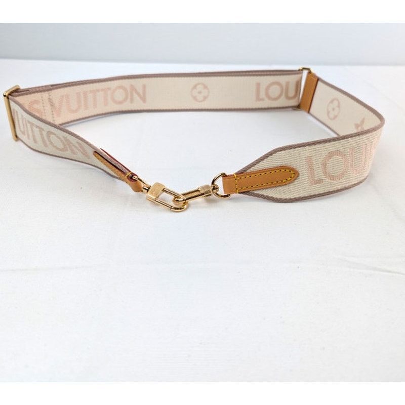 Louis Vuitton o1rshd1 Size: OS / jacquard bandoulière bag strap in Beige Size ONE SIZE - 7 Thumbnail