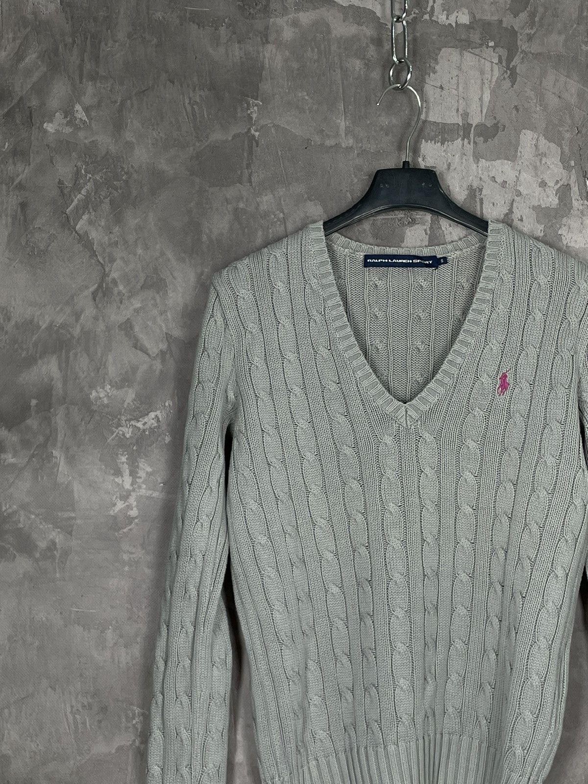 Polo Ralph Lauren × Ralph Lauren Ralph Lauren Cuble Knit V Neck Sweater Size S / US 4 / IT 40 - 3 Thumbnail