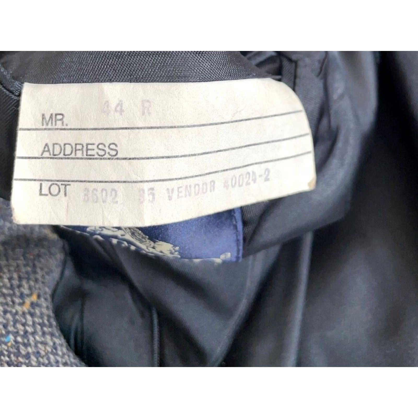 Stafford VINTAGE Stafford Blazer Single-Breasted Gray Wool Tweed 2-Button Elbow Patches 44 Regular Mens Size 44R - 4 Thumbnail