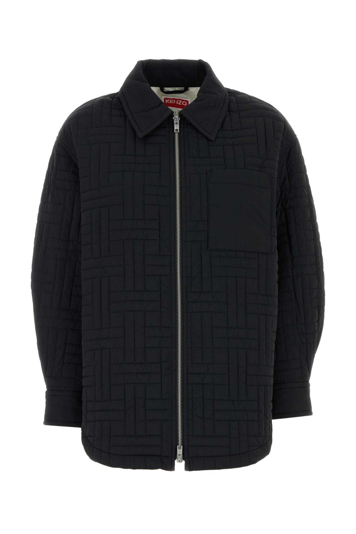 Kenzo Black Nylon Oversize Jacket Size M / US 6-8 / IT 42-44 - 1 Thumbnail