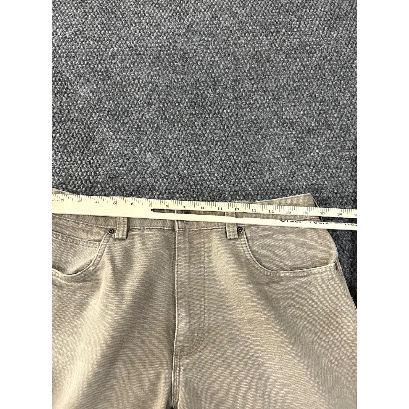 Duluth Trading Company Duluth Trading Co Pants Mens 36x34 Tan Canvas Work Jeans Utility Durable Size US 36 / EU 52 - 6 Thumbnail