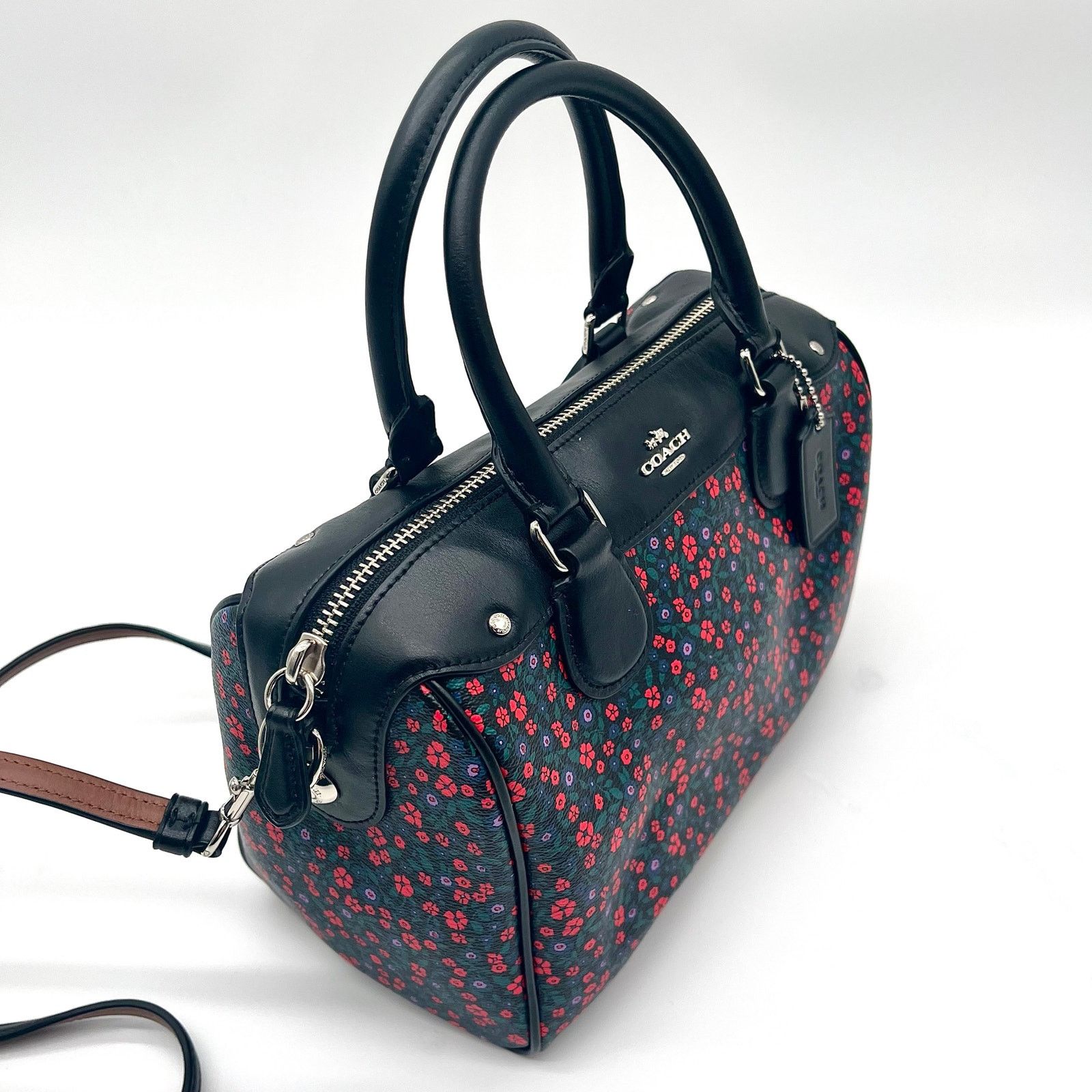 Coach COACH Leather Satchel Mini Bennett Floral Ranch RETAILS $295 Size ONE SIZE - 6 Thumbnail