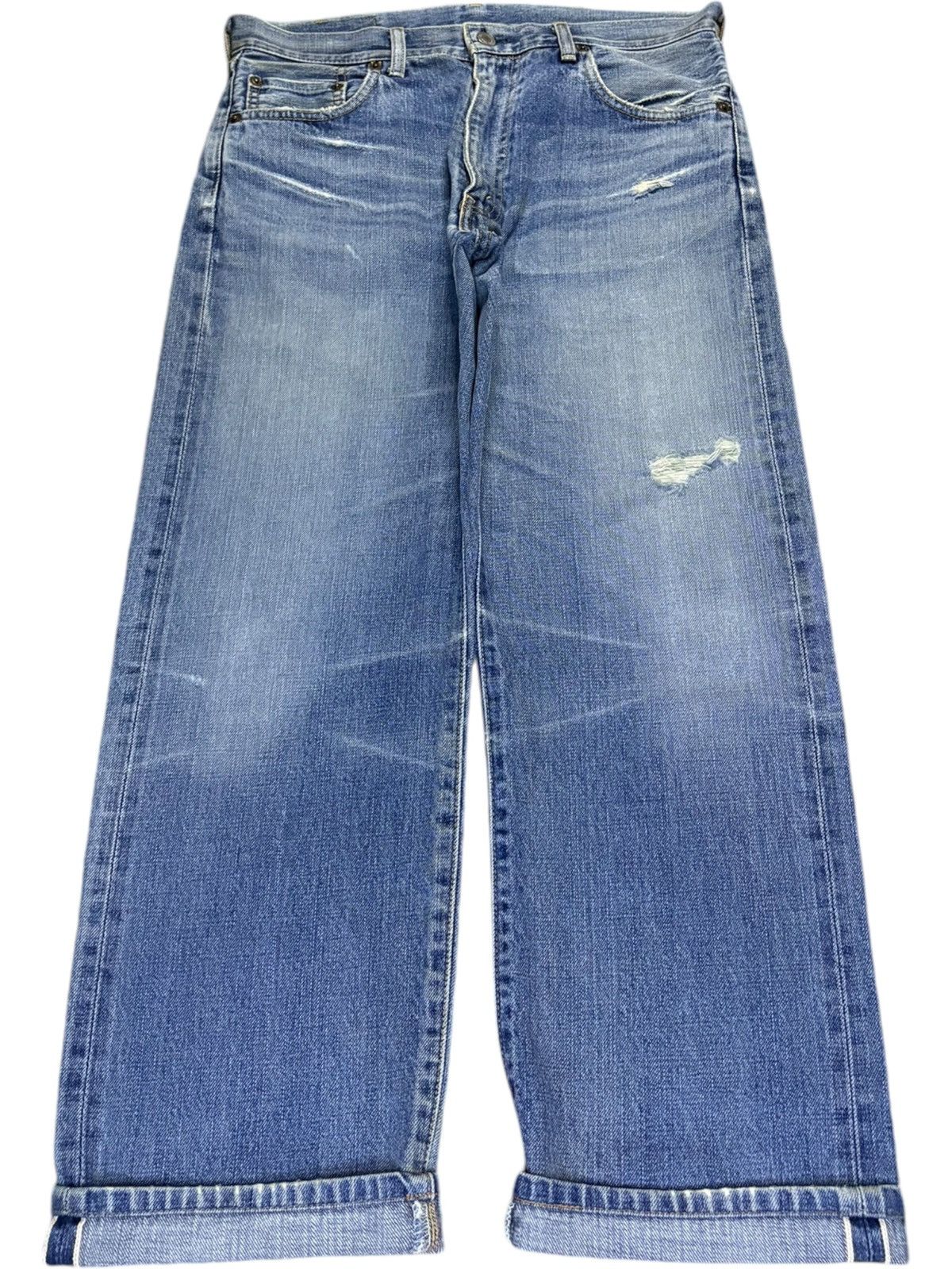 Vintage 80s Levis 502xx Big E Selvedge Loose Jeans