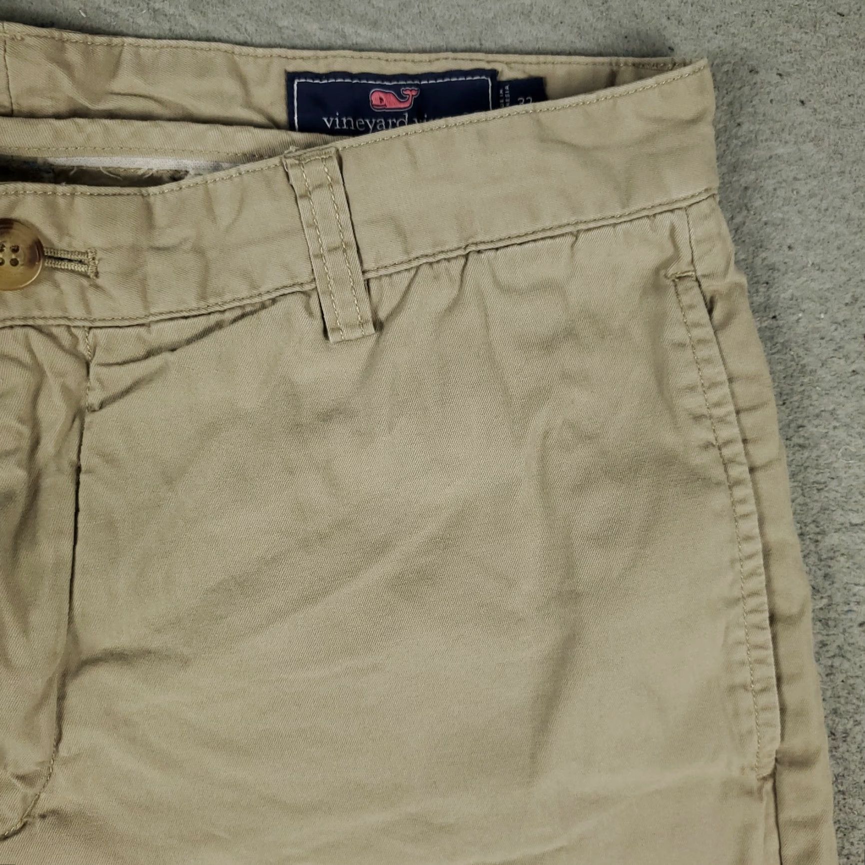 Vineyard Vines VINTAGE Vineyard Vines Shorts Mens Size 32 Chino Casual Flat Front Beige Pockets Size US 32 / EU 48 - 4 Thumbnail