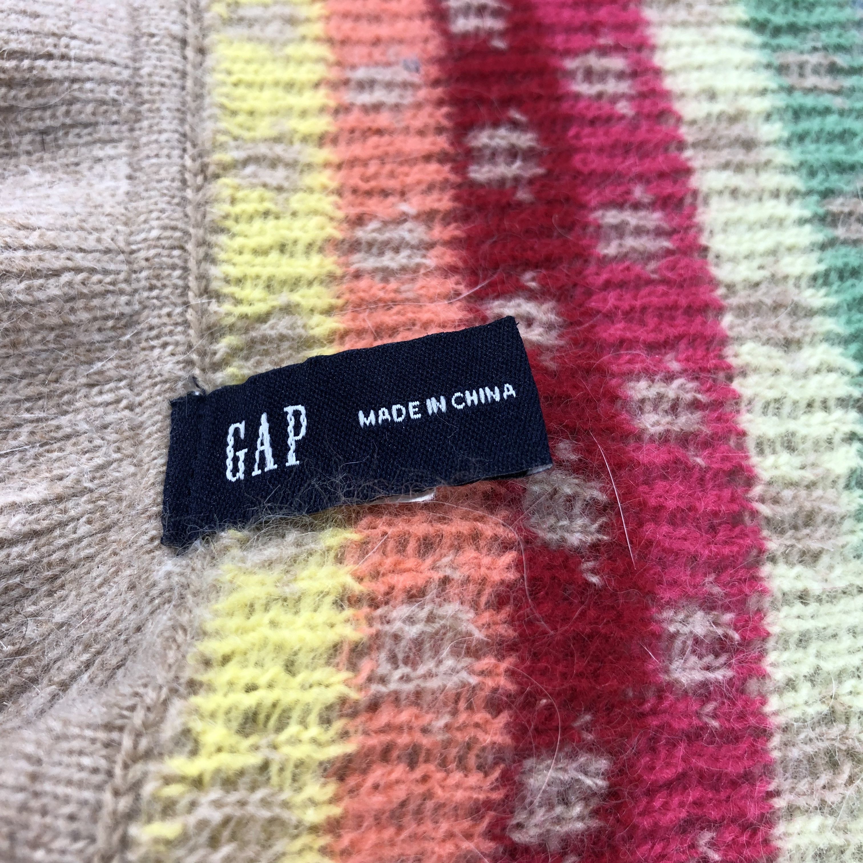Gap GAP Multicolor Stars Wool Scarf Muffler V836 Size ONE SIZE - 5 Thumbnail
