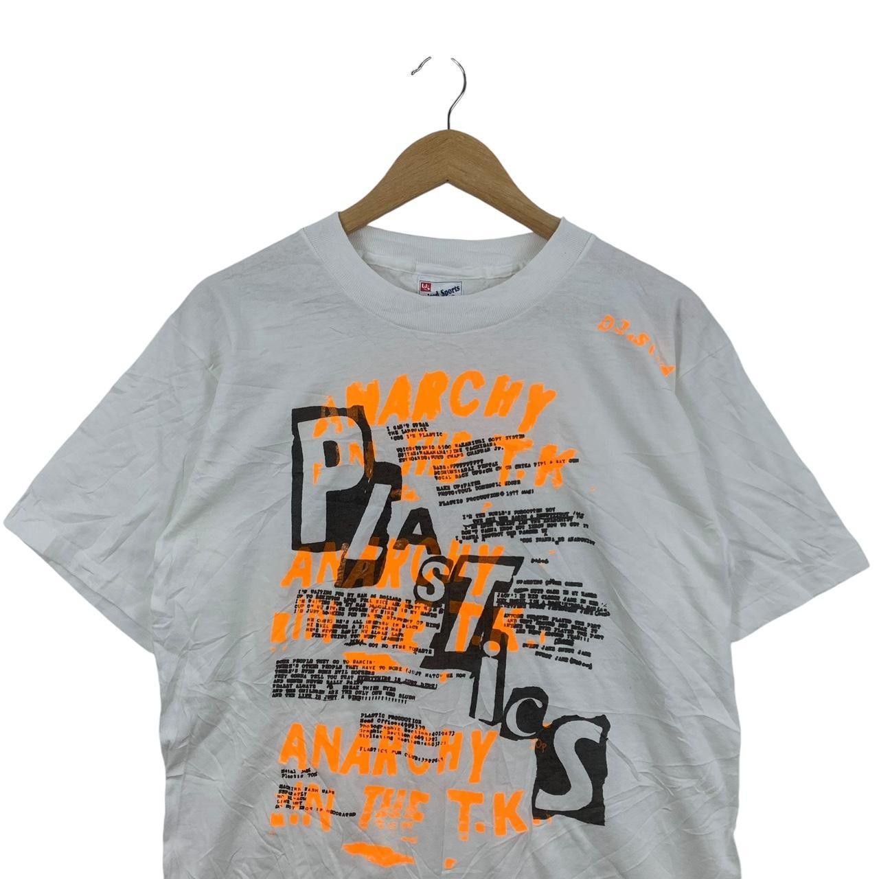 Vintage Vintage 90’ PLASTICS ANARCHY IN THE UK Punk Tee Shirt Size US M / EU 48-50 / 2 - 2 Thumbnail
