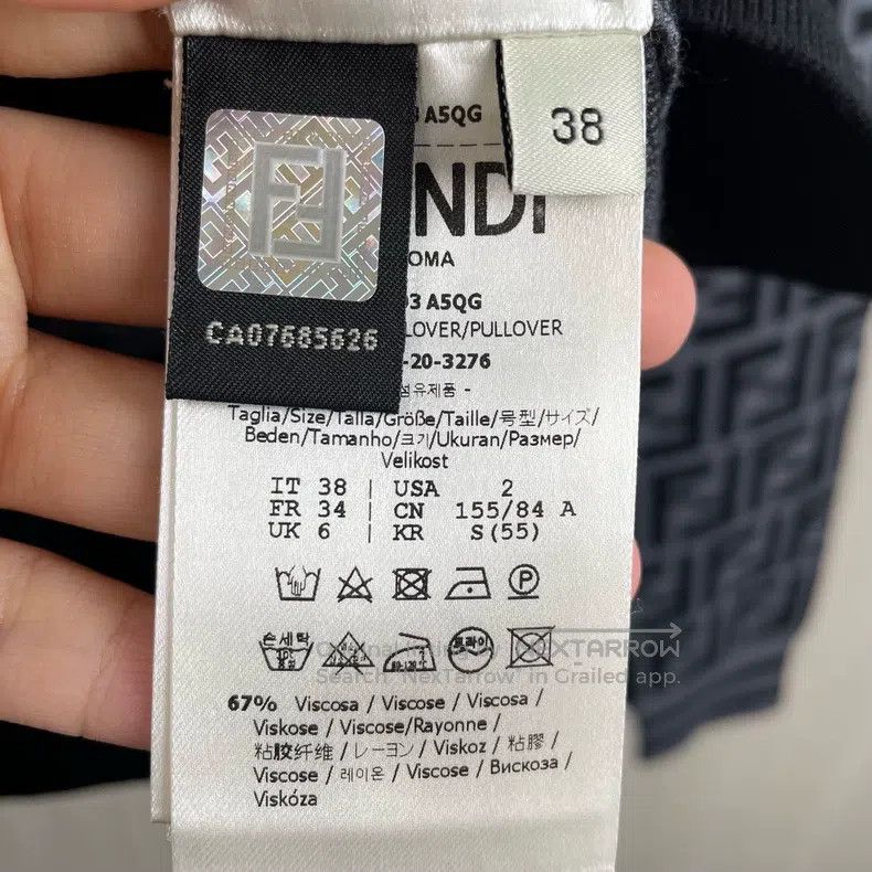 Fendi Fendi Monogram Printed Knit Long Sleeve Size XS / US 0-2 / IT 36-38 - 4 Thumbnail