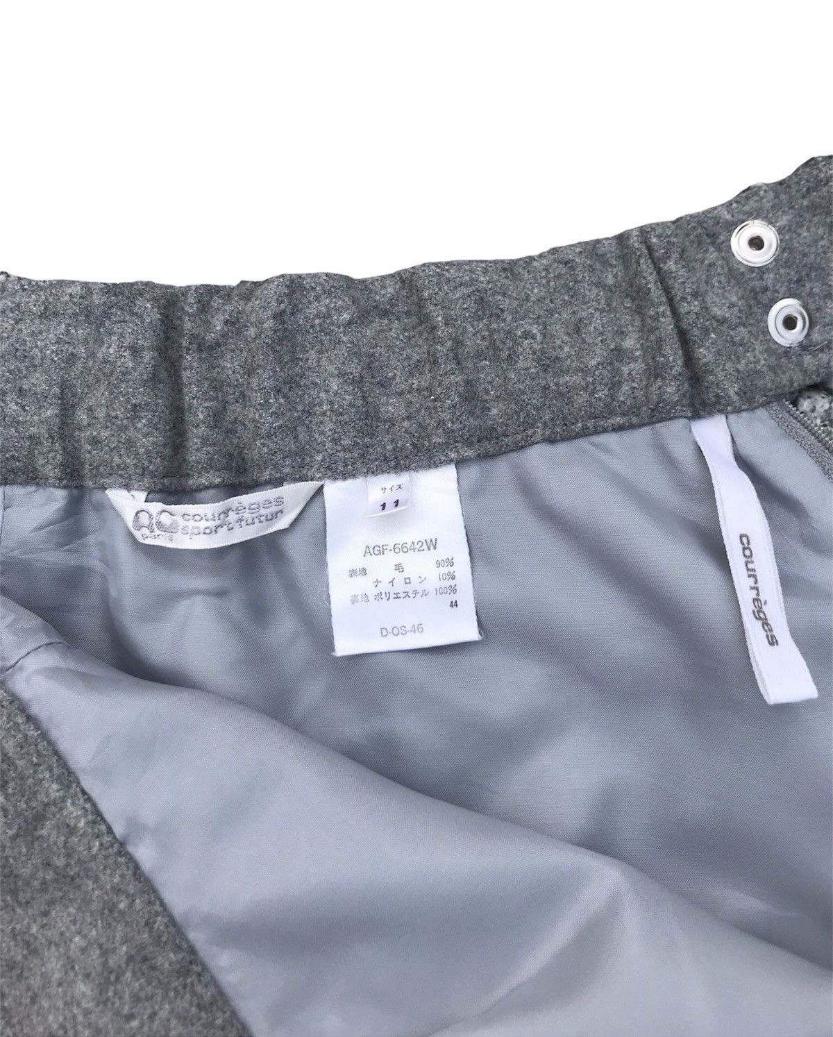 Courreges Vintage Courreges Sport Futur Wool Skort Size 25" / US 0 / IT 36 - 9 Thumbnail
