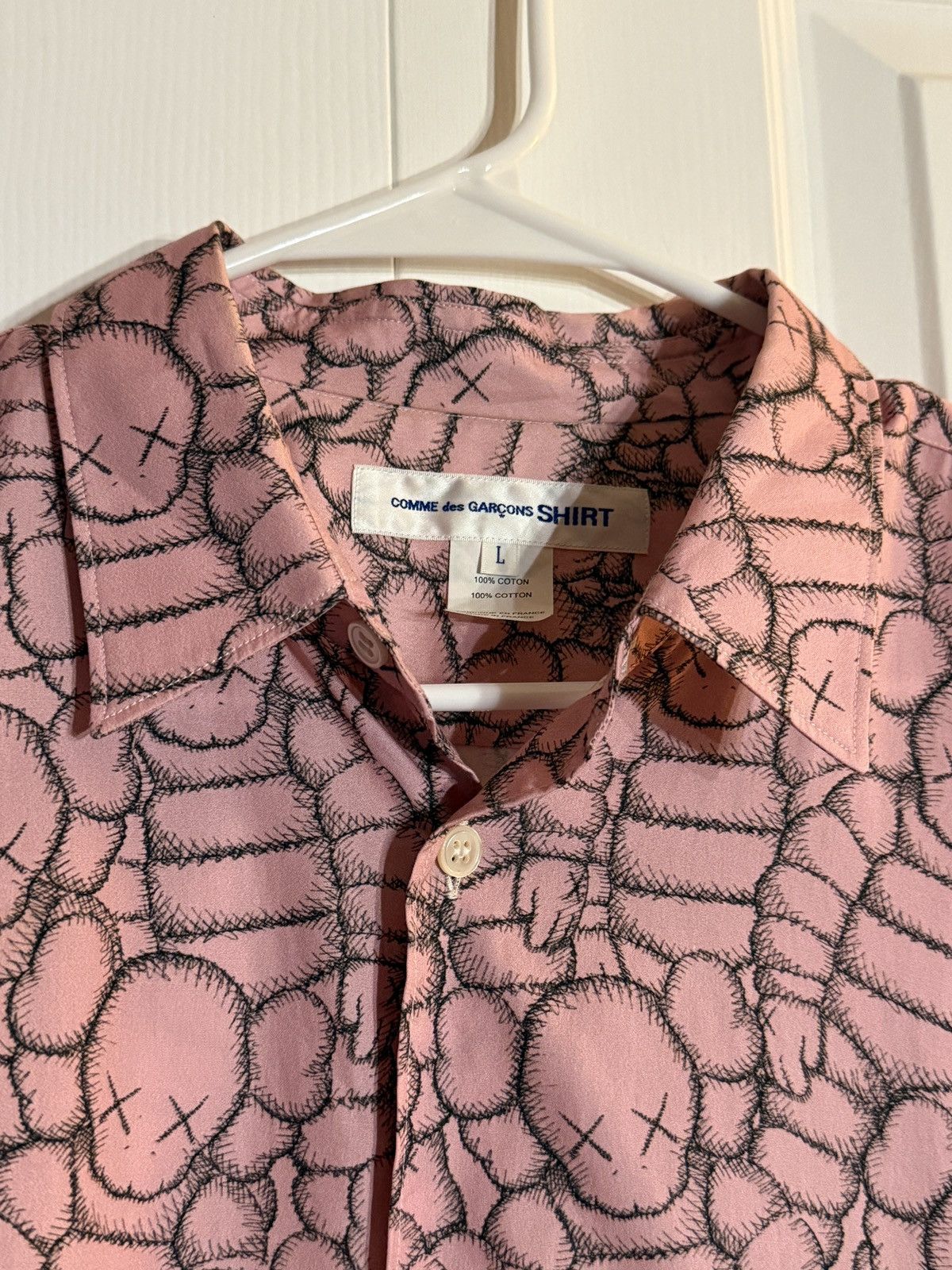Comme des Garcons SHIRT × Kaws Comme des Garcons Shirt x KAWS Classic Poplin Shirt Size US L / EU 52-54 / 3 - 4 Thumbnail
