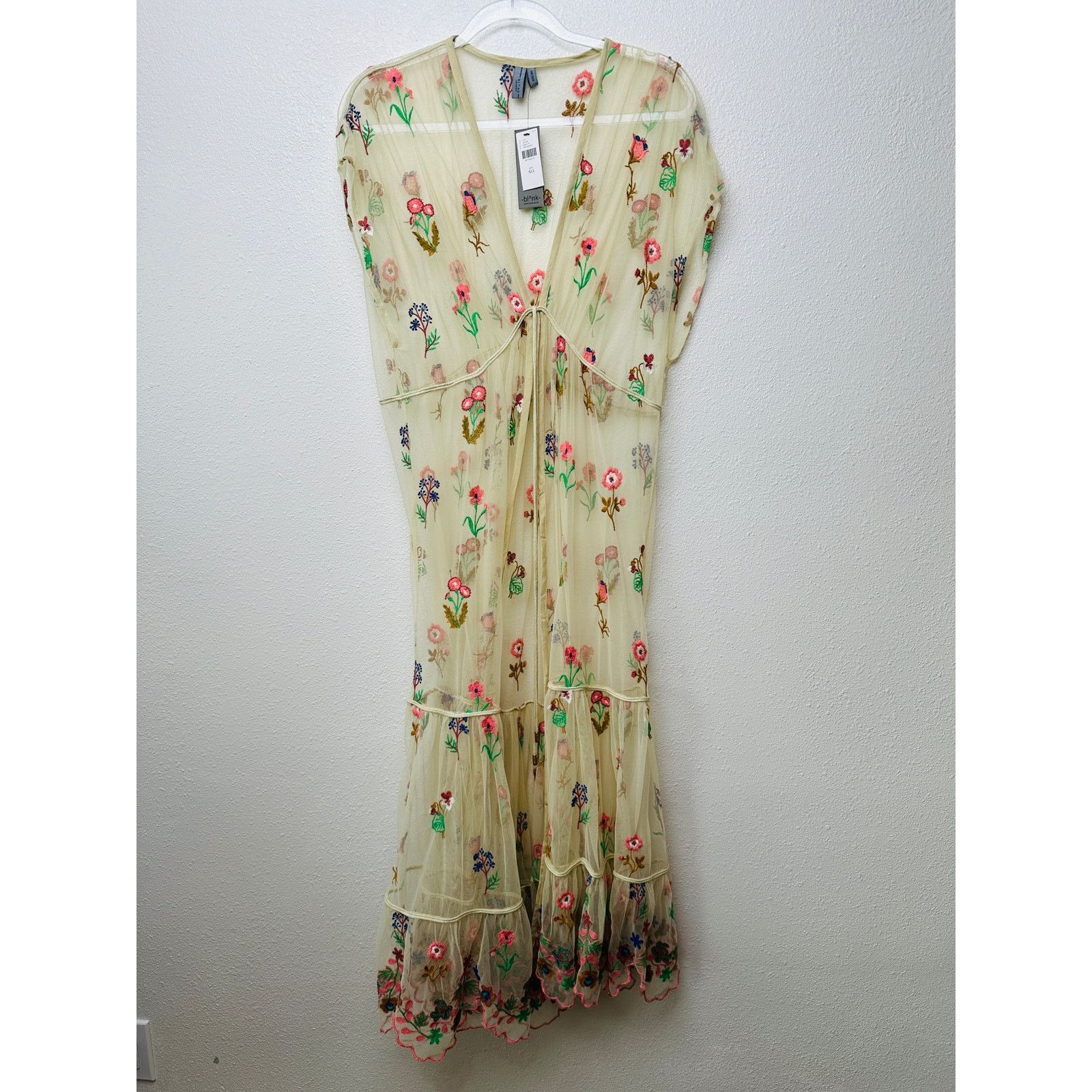Other NWT BL-NK Women Coverup Multicolor One Size Sheer Duster Size ONE SIZE - 4 Thumbnail