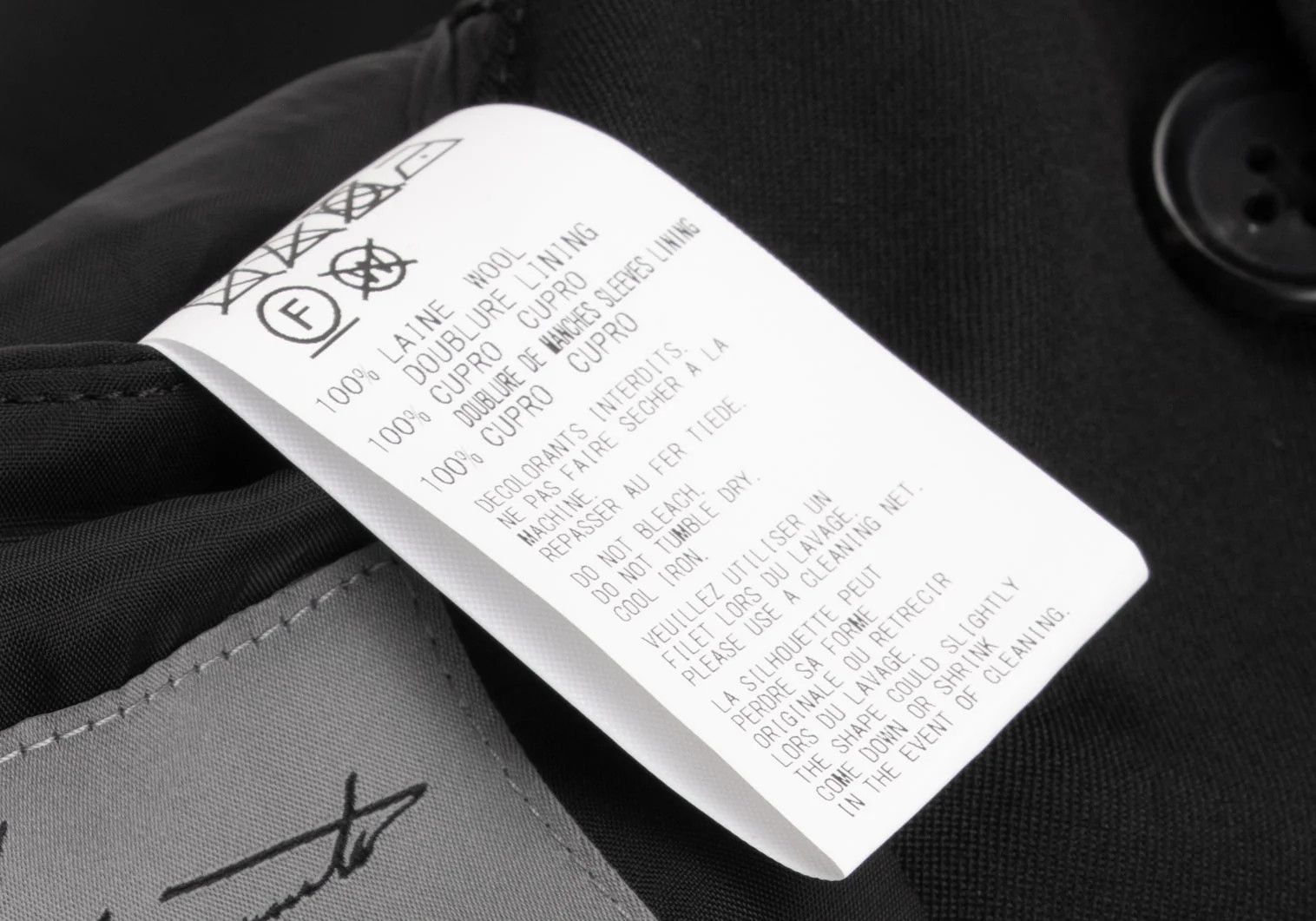 Yohji Yamamoto Yohji Yamamoto Wool Gabardine Long Jacket Black Size US M / EU 48-50 / 2 - 18 Thumbnail