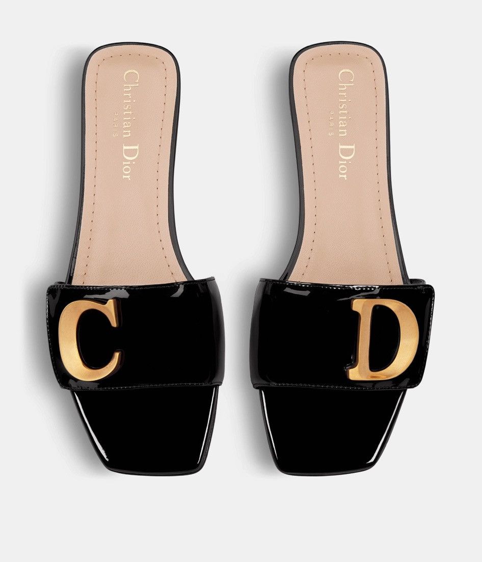 Dior Dior C'EST DIOR SLIDE Black Patent Calfskin Size US 9 / IT 39 - 4 Thumbnail