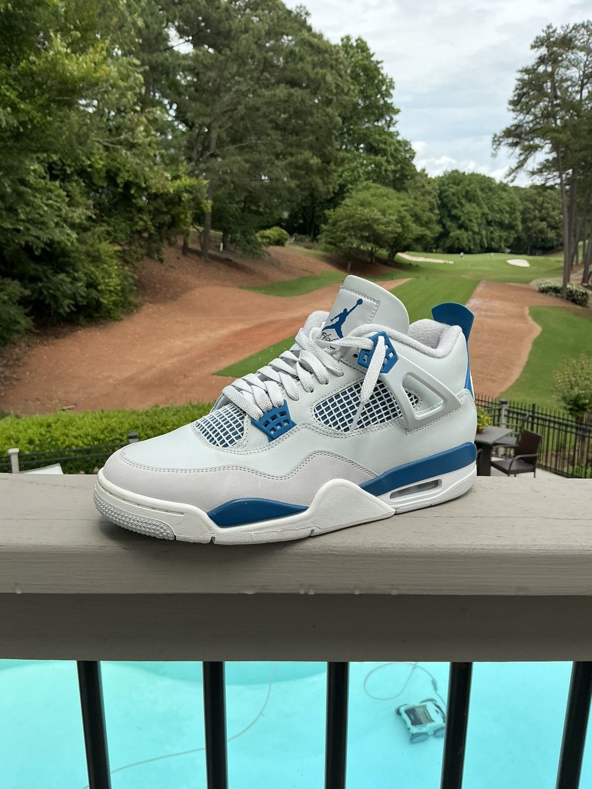 Jordan Brand × Nike Jordan 4 Military Blue WORN ONCE/LIKE NEW Size US 11 / EU 44 - 5 Thumbnail
