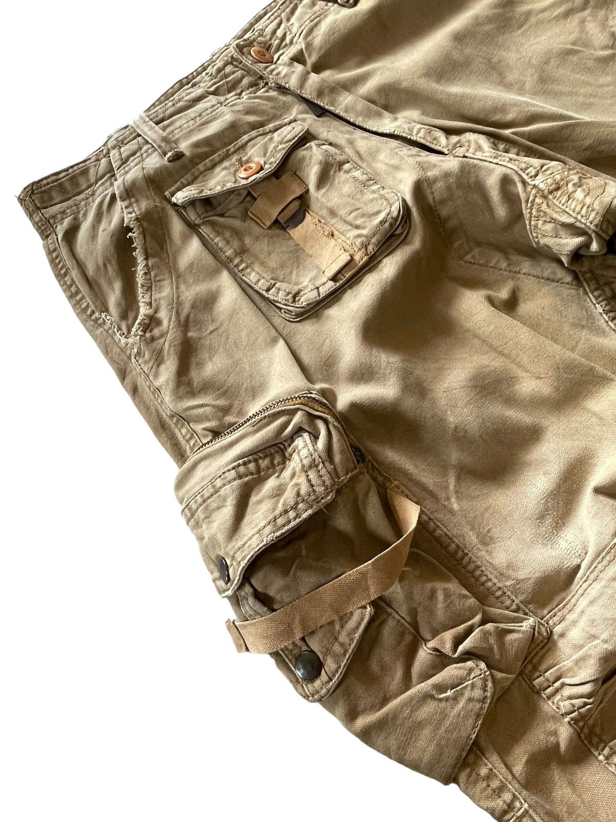 Japanese Brand × Junya Watanabe Junyawatanabe Dolce Gabanna Style Distressed Baggy Cargos Size US 32 / EU 48 - 9 Thumbnail