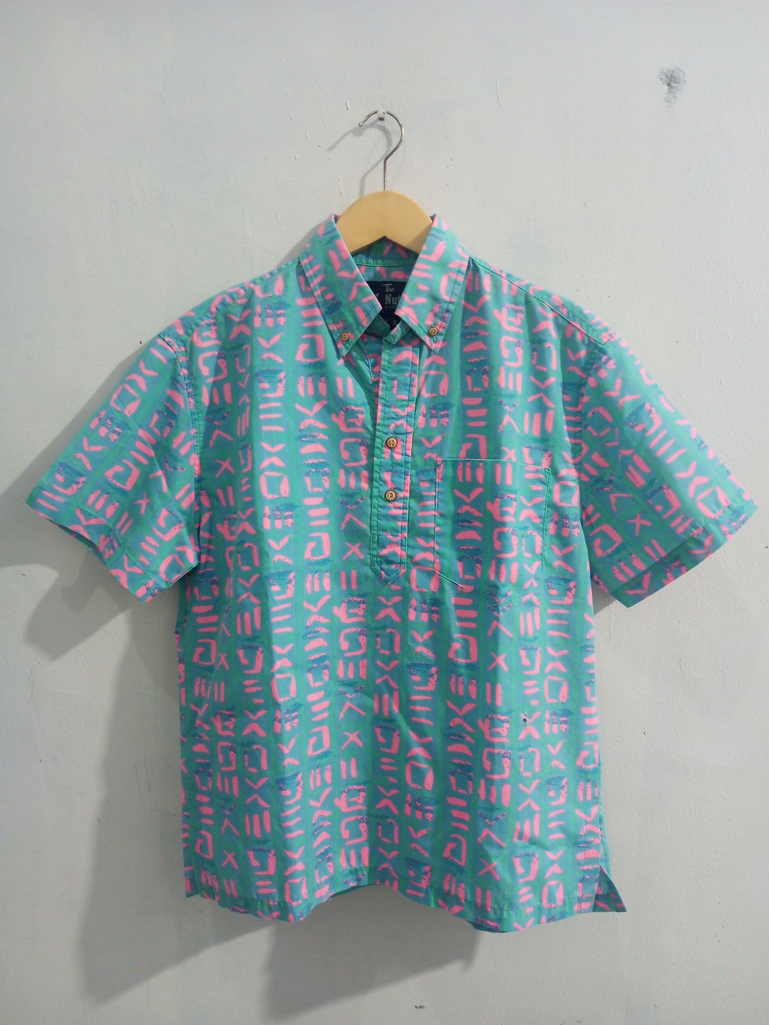 20471120 Vintage the nutter half button open colar hawaiian shirt Size US S / EU 44-46 / 1 - 2 Thumbnail