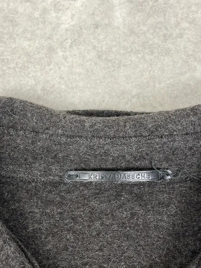 Kris Van Assche Kris Van Assche Grey Wool Double-Breasted Jacket Size US M / EU 48-50 / 2 - 8 Thumbnail