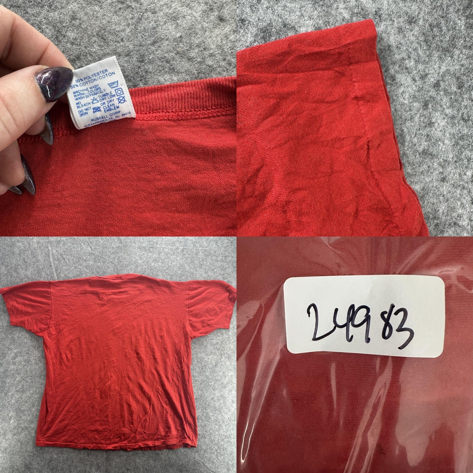 Russell Athletic VINTAGE Russell Athletic Shirt Mens XL Red Brookings Logo 90s Tee T-Shirt Superman DC Universe Graphic Print Crew Neck Short Sleeve Reg Mens Size US XL / EU 56 / 4 - 8 Thumbnail