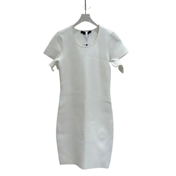 Alexander Wang Alexander Wang White Short Sleeve Dress 0079 Size M / US 6-8 / IT 42-44 - 1 Thumbnail