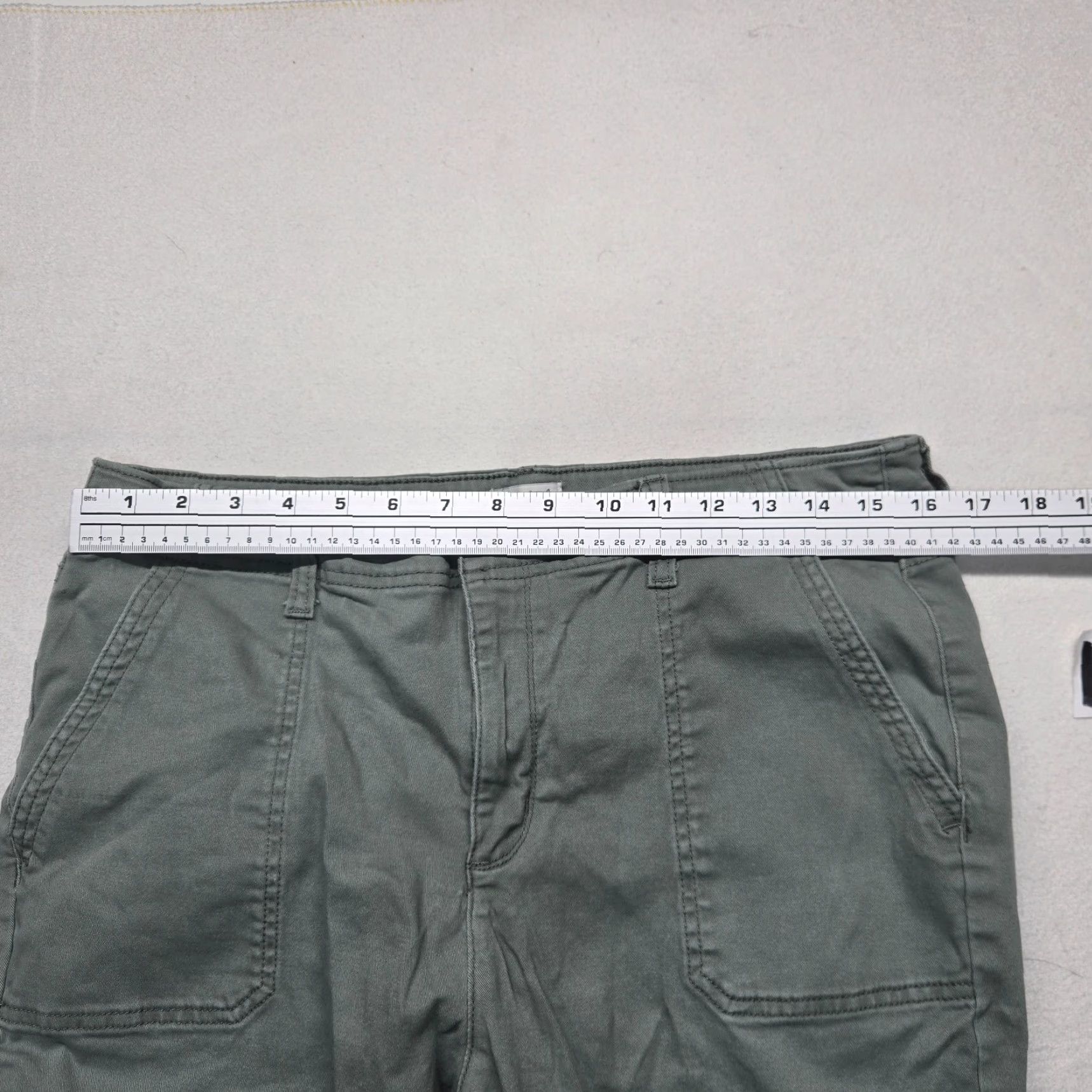 Vintage Wonderfly Pants Adult Women's Size 14P Green Cargo Baggy Solid Polyester Womens Size 36" / US 14 / IT 50 - 5 Thumbnail