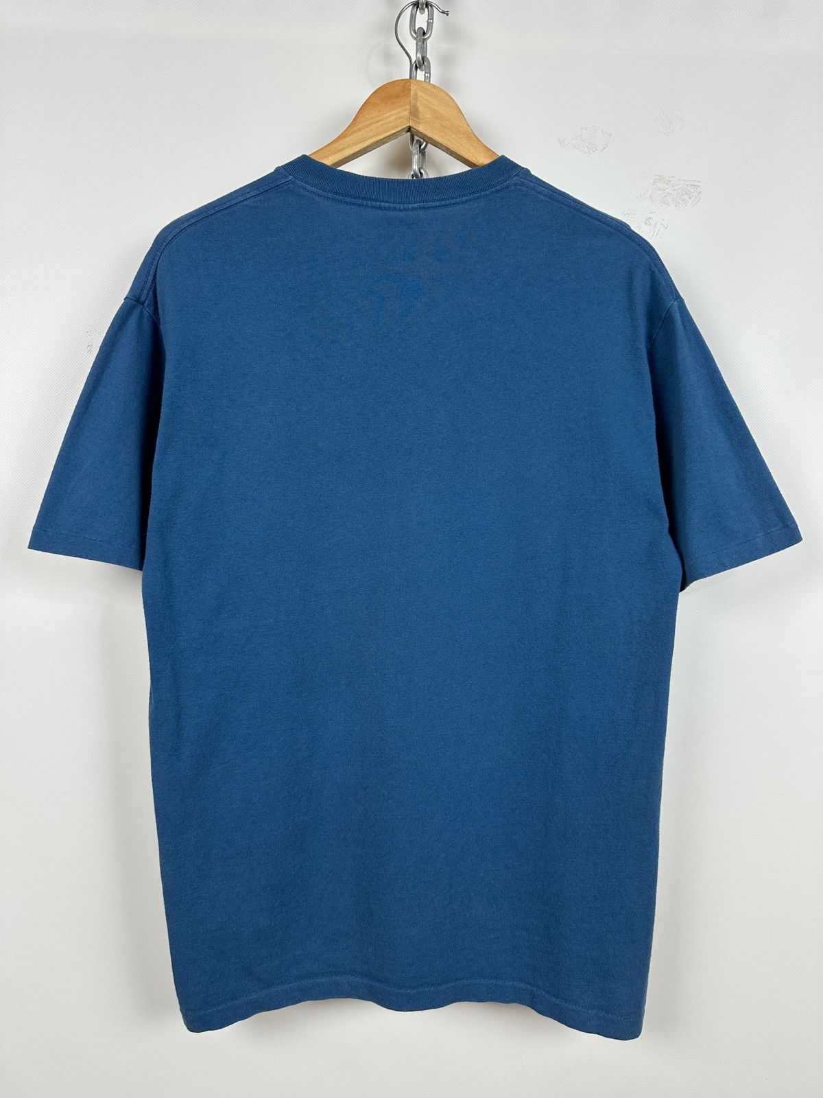 Stussy 00s Vintage Stussy Graphic Logo Single Stitch Blue T-Shirt Size US M / EU 48-50 / 2 - 3 Thumbnail
