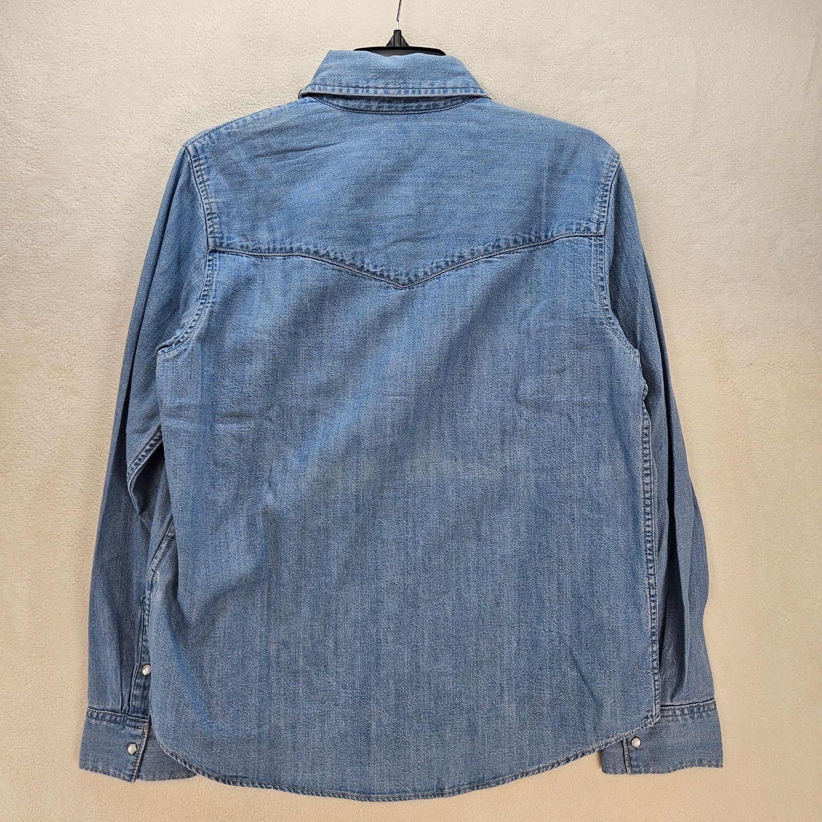 Levi's LEVI'S WOMEN'S LARGE ICON WESERN DENIM SHIRT BLUE NWT Size L / US 10 / IT 46 - 5 Thumbnail