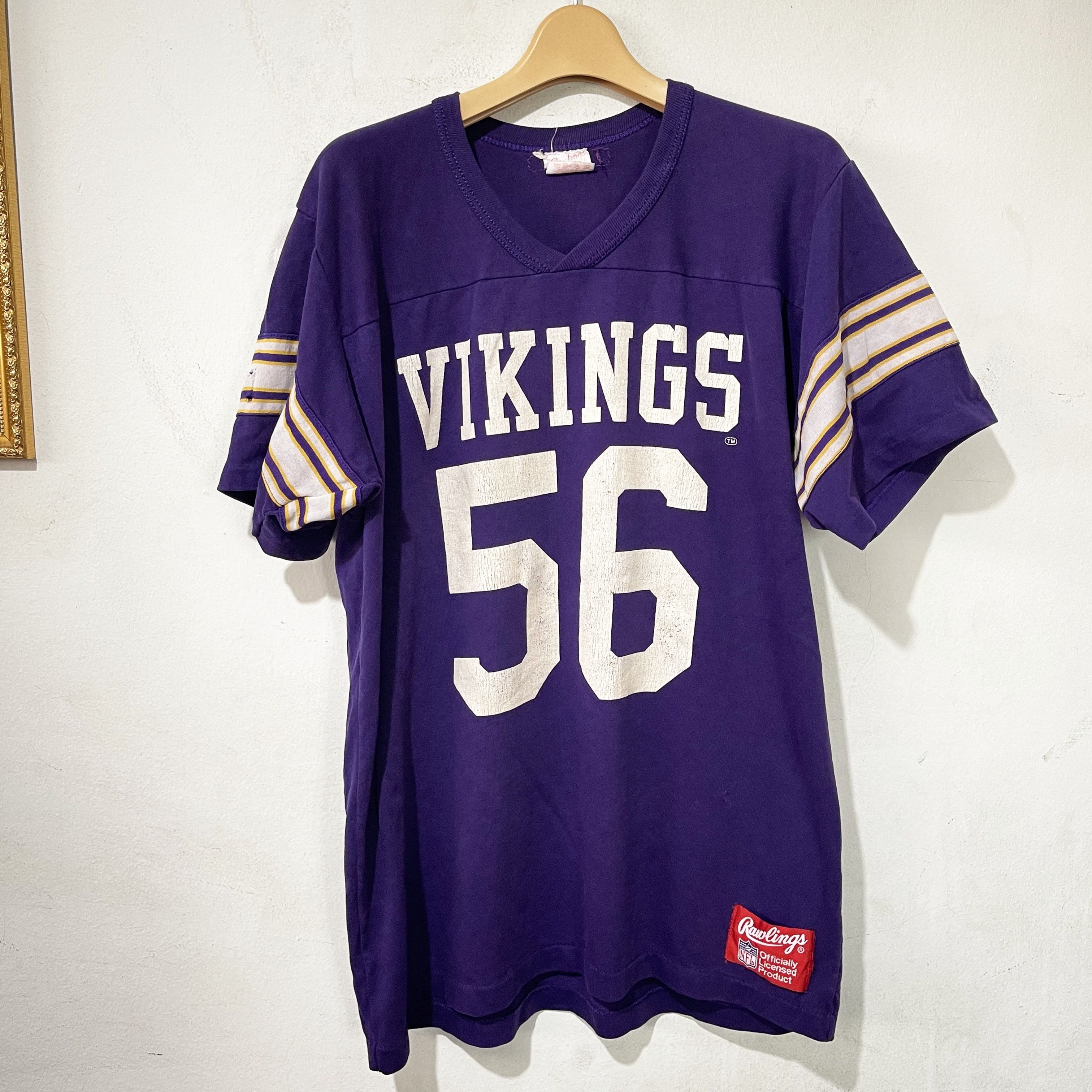 NFL Vintage 90s Minnesota Vikings 56 NFL Rawlings Jersey Size US L / EU 52-54 / 3 - 1 Thumbnail