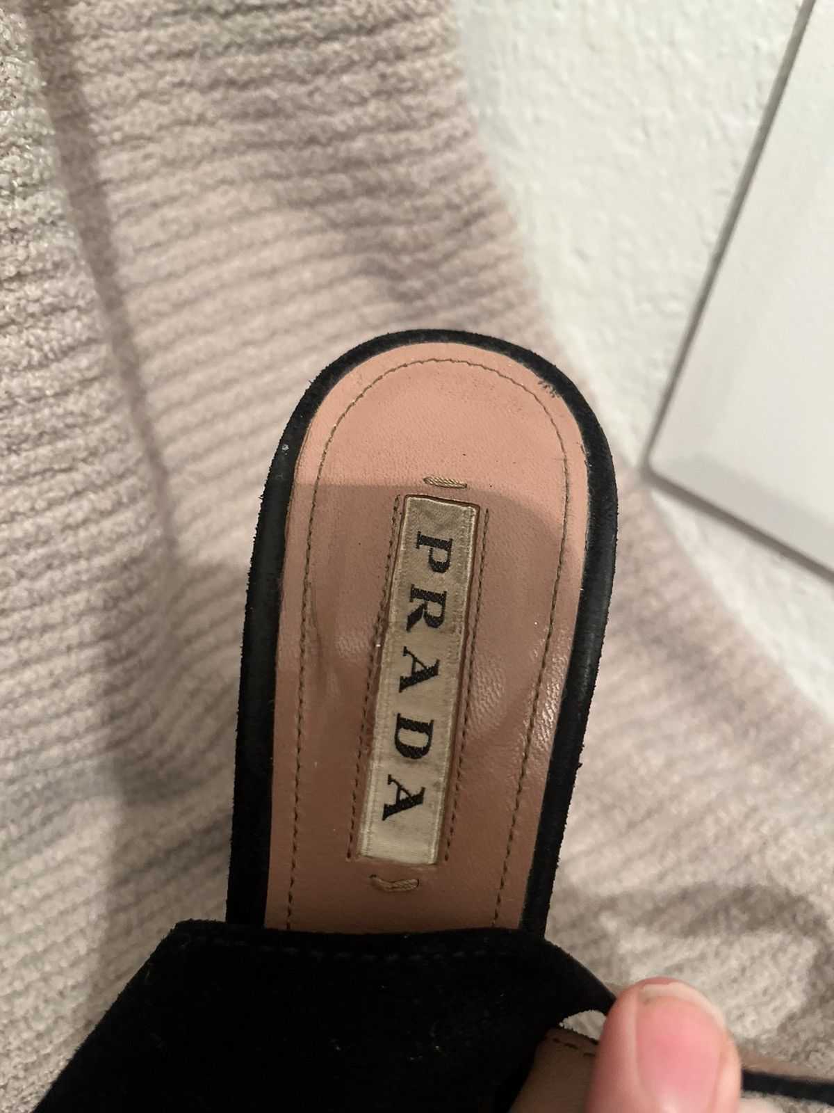 Prada Prada Nero Black Suede Stilettos. Size US 6.5 / IT 36.5 - 11 Thumbnail