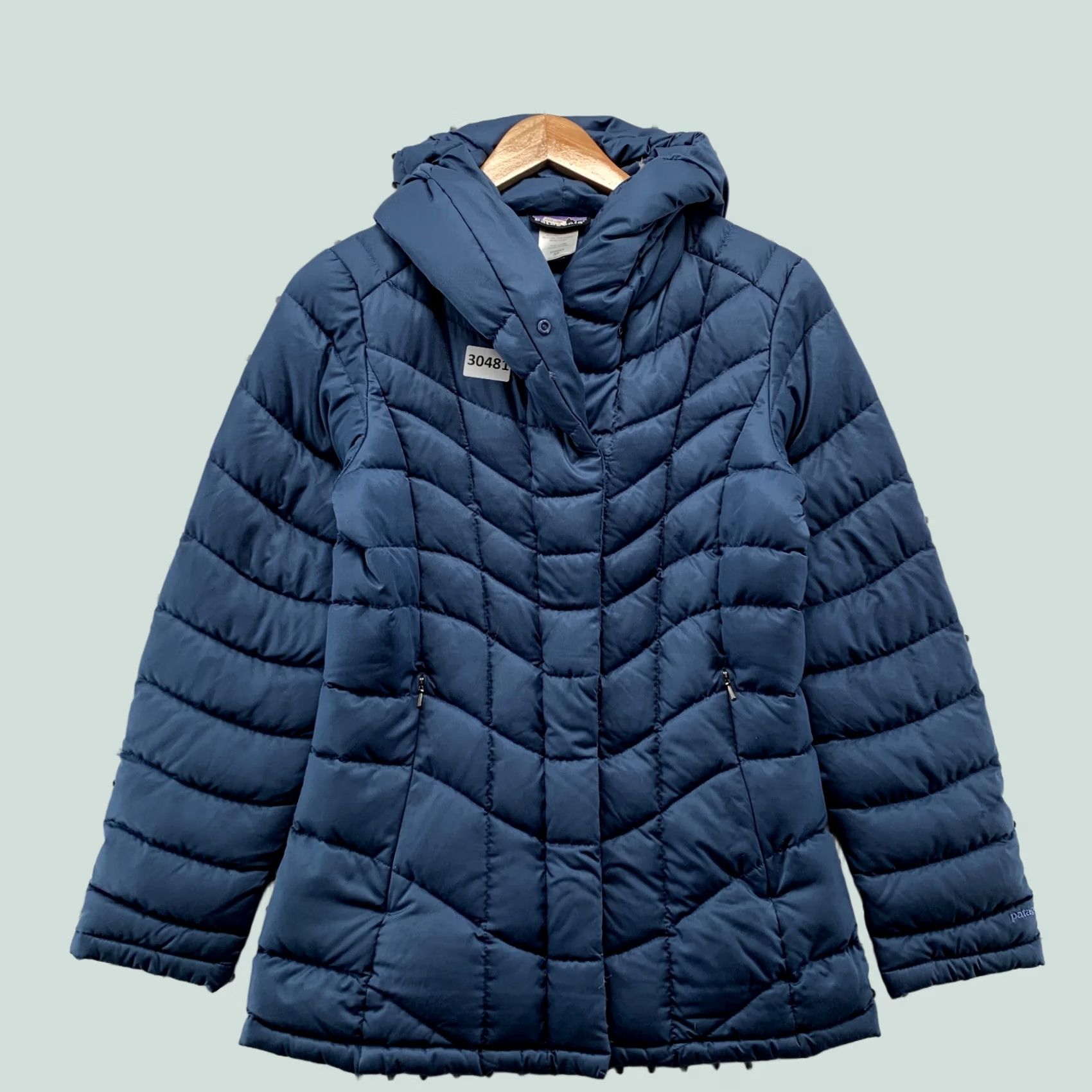 Patagonia Patagonia Down Puffer Jacket Womens XS Downtown Loft Blue Hooded Coat Size XS / US 0-2 / IT 36-38 - 1 Thumbnail