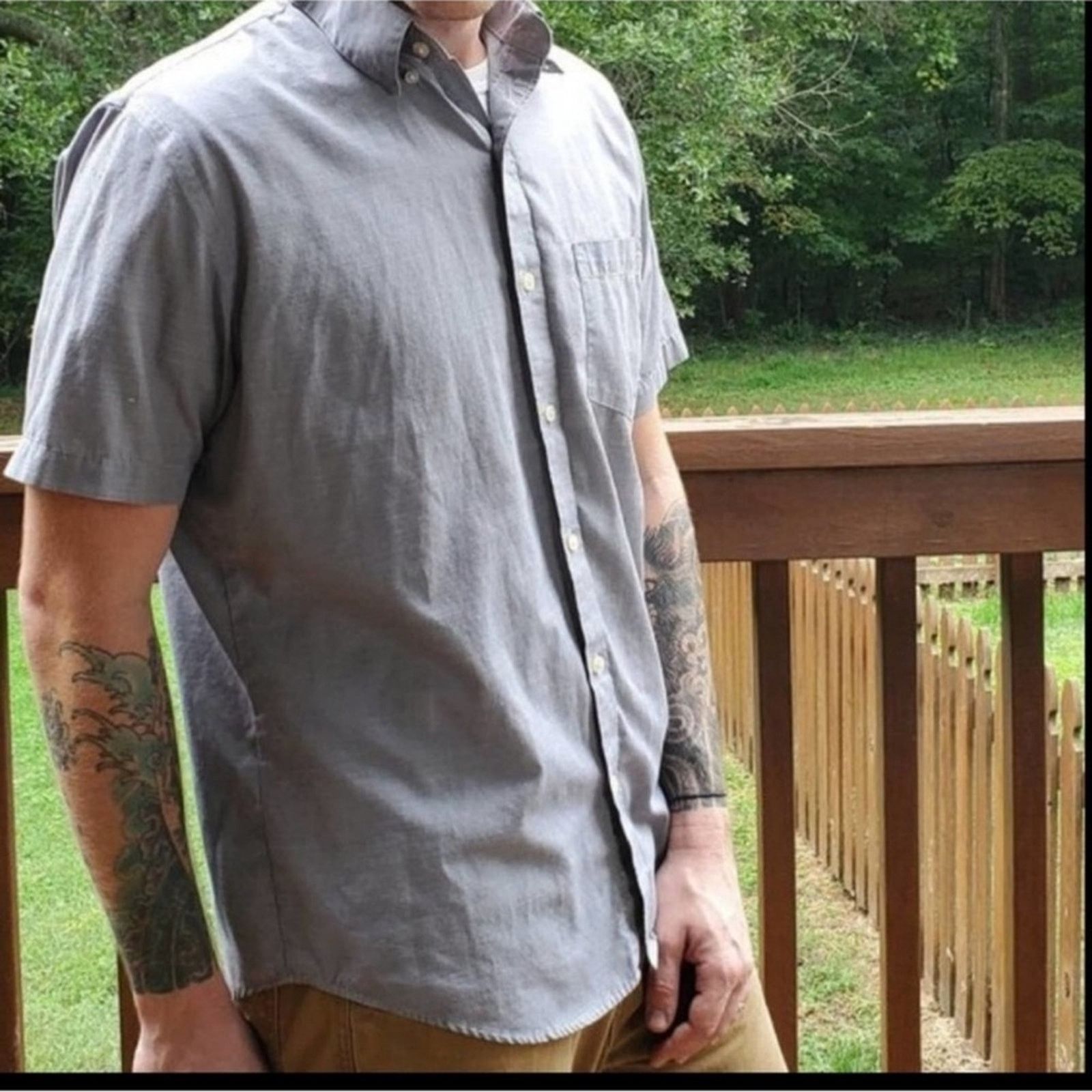 Van Heusen Van Heusen Classic Button Down Shirt Size US M / EU 48-50 / 2 - 4 Thumbnail