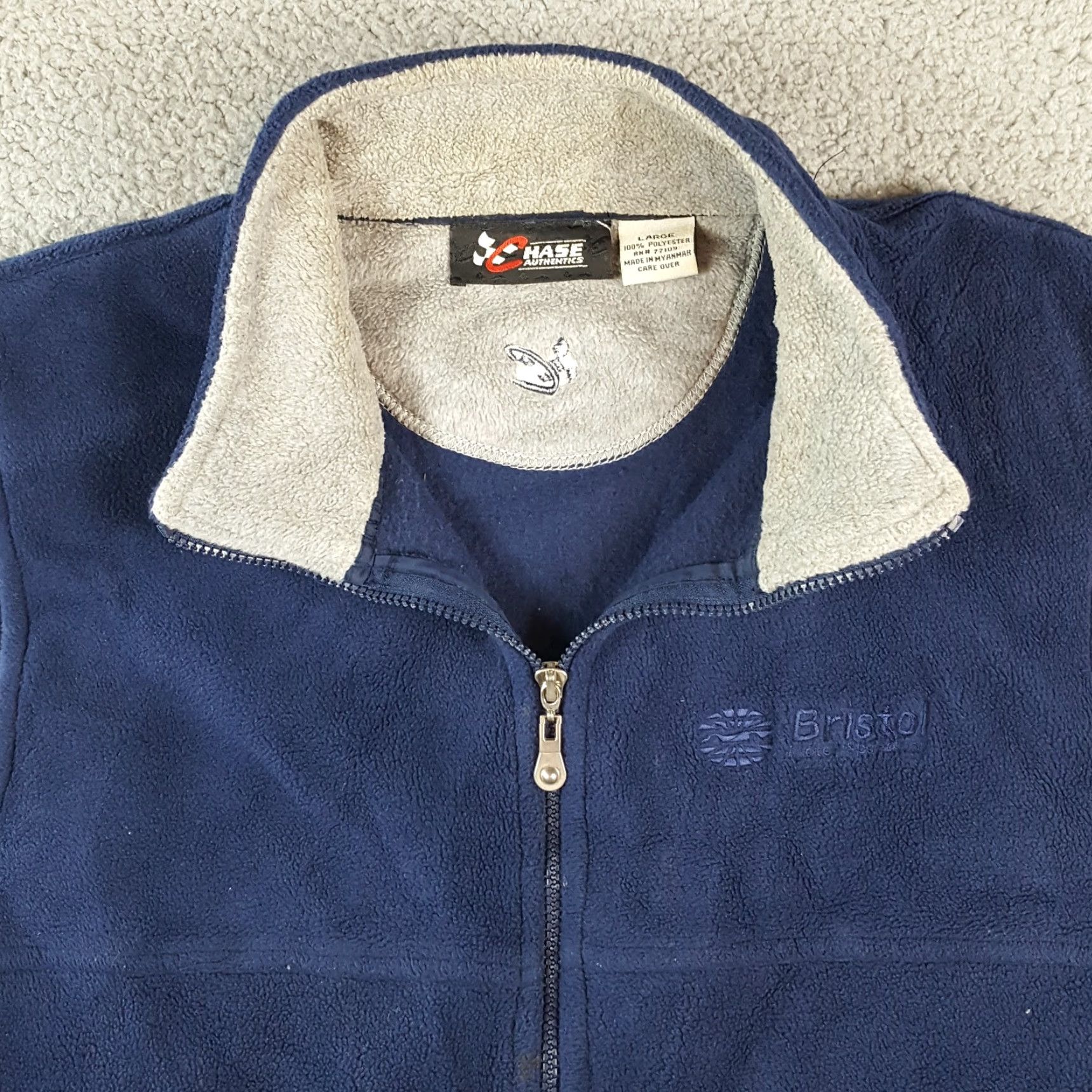Chase Authentics VINTAGE Bristol Motor Speedway NASCAR Fleece Vest Men's Size L Windbreaker Race Jacket Size US L / EU 52-54 / 3 - 2 Thumbnail